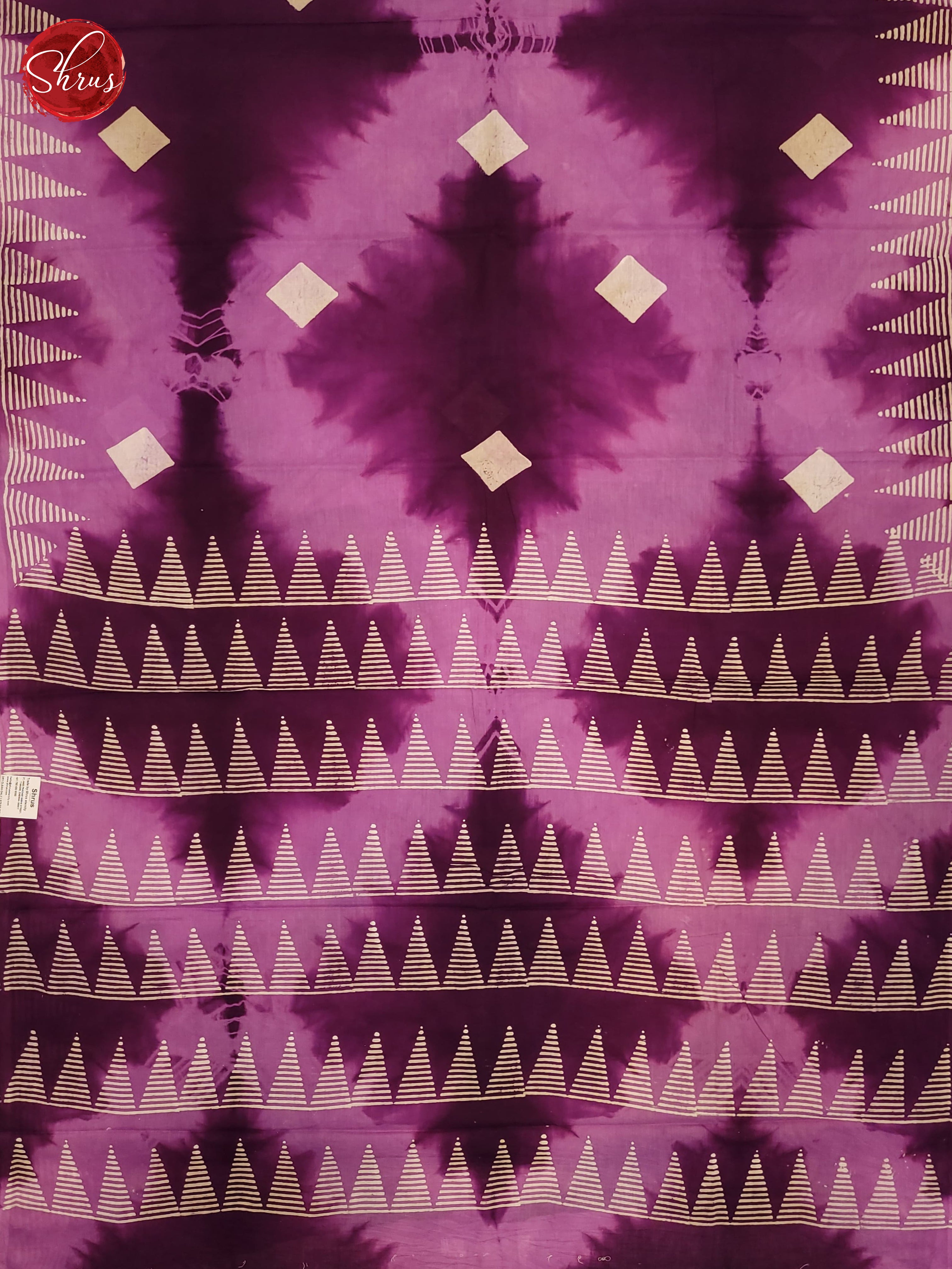 Light & Dark Purple - Jaipur cotton Saree - Shop on ShrusEternity.com