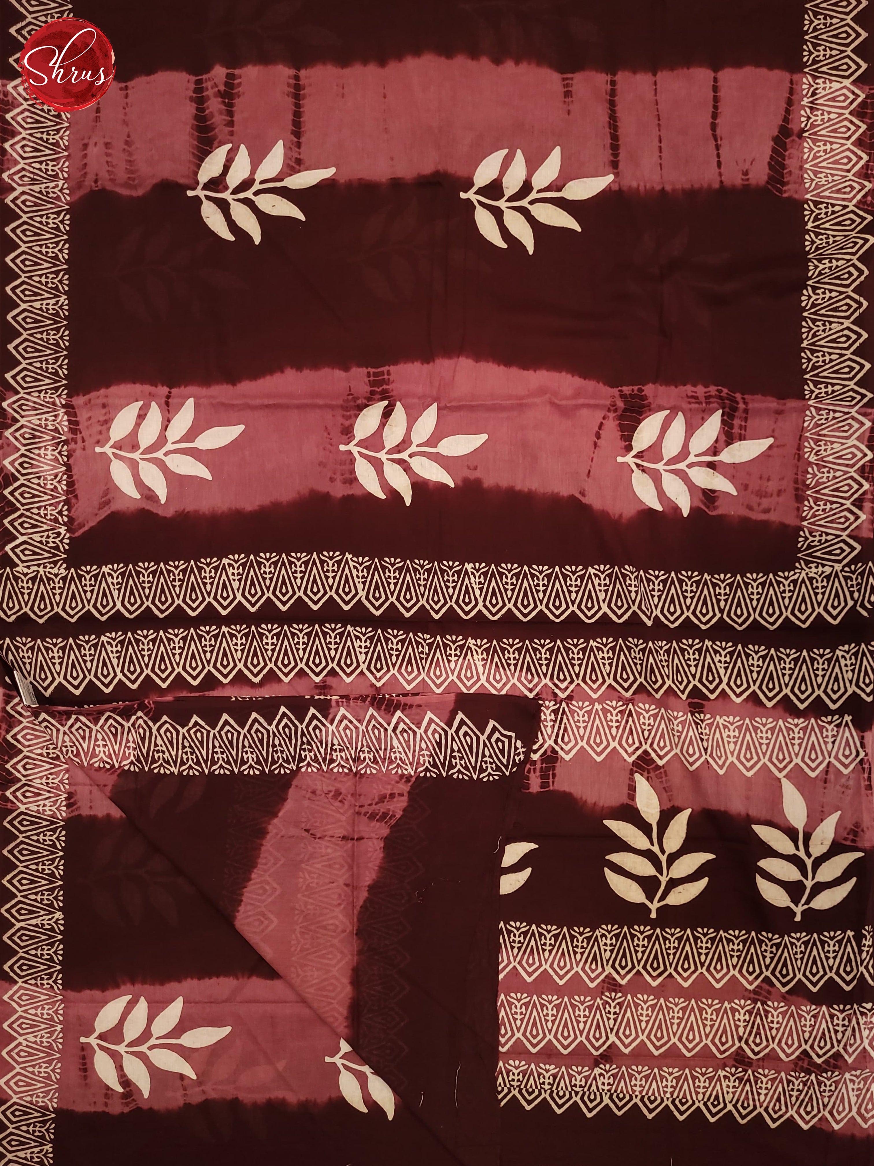 Araku Maroon - Jaipur cotton Saree - Shop on ShrusEternity.com