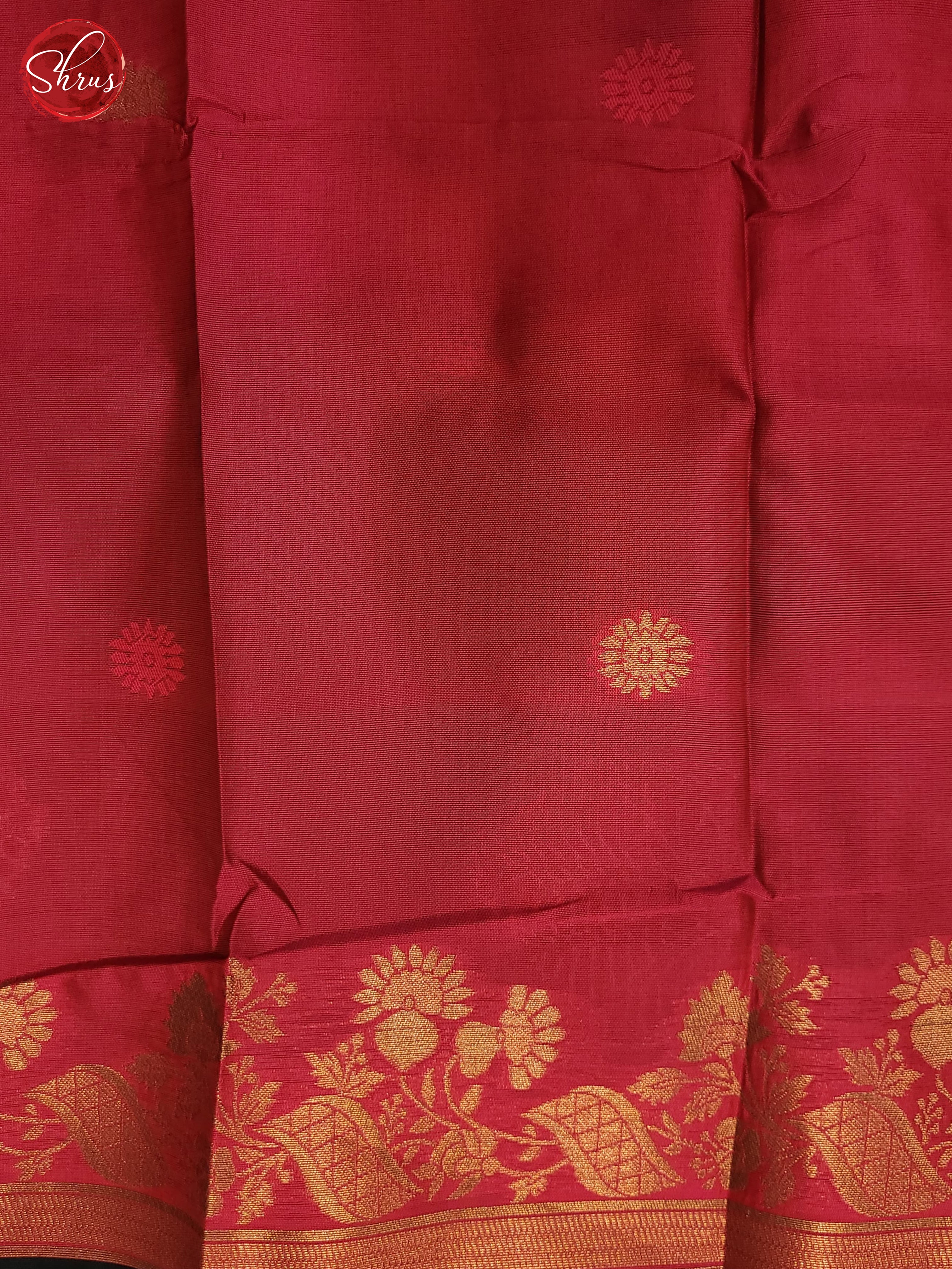 Bottle Green & Pink - Semi Softsilk Saree - Shop on ShrusEternity.com