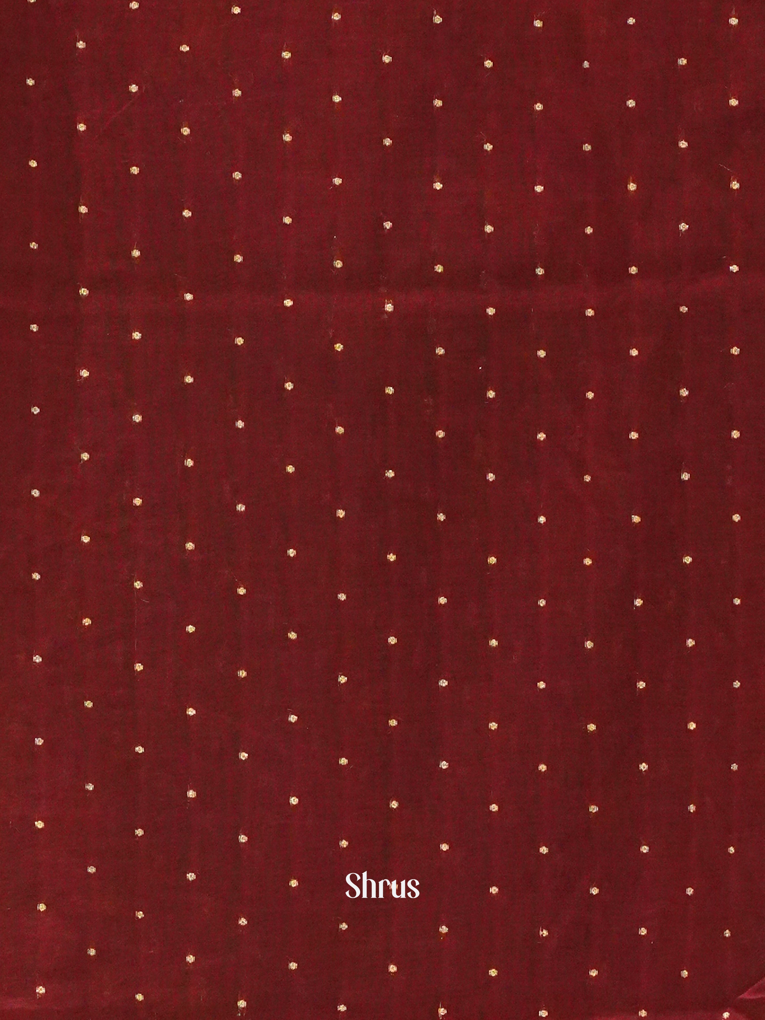 Green & MAroon - Semi Crepe Saree - Shop on ShrusEternity.com