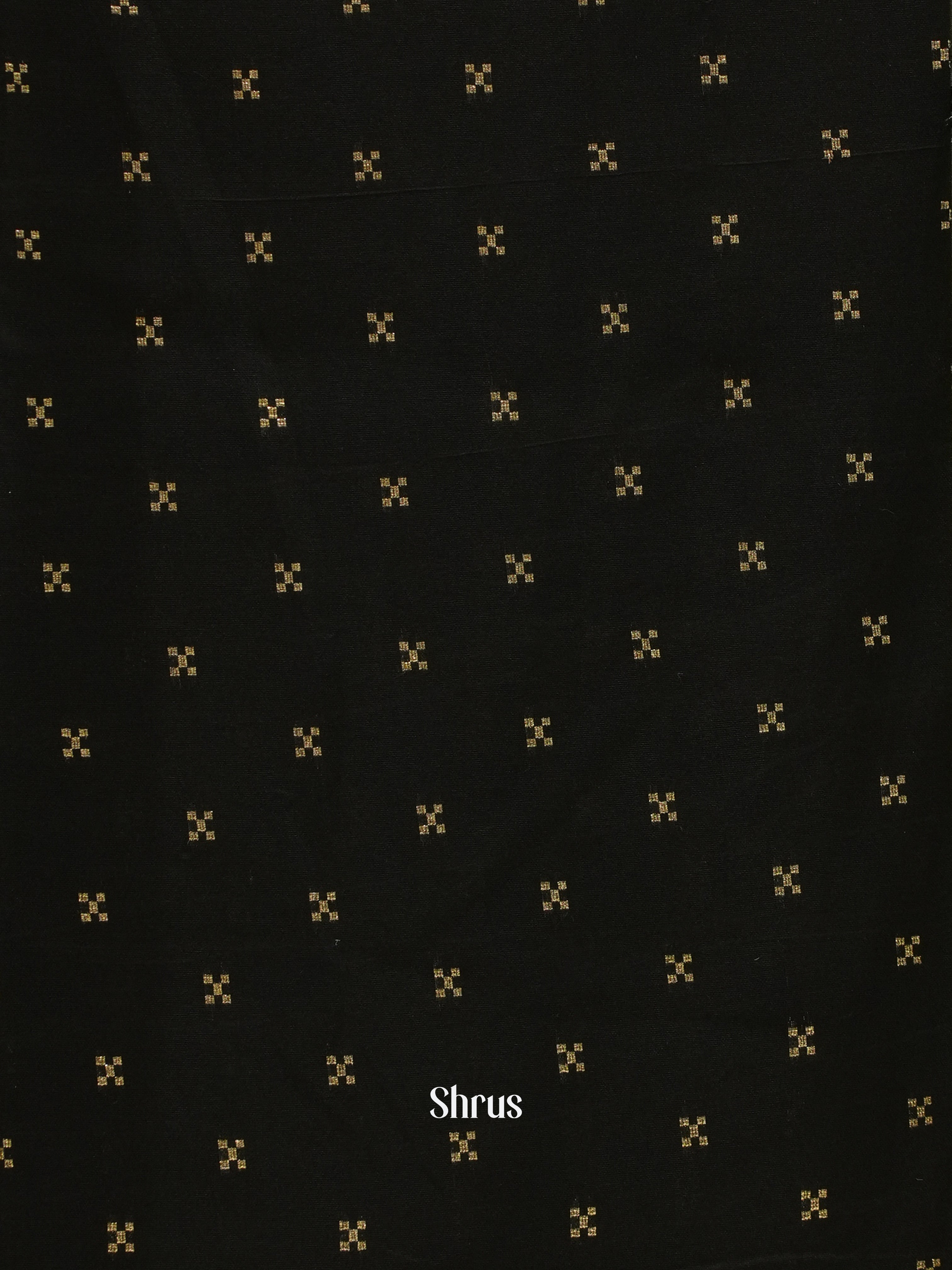 Beige & Black - Semi Crepe Saree - Shop on ShrusEternity.com