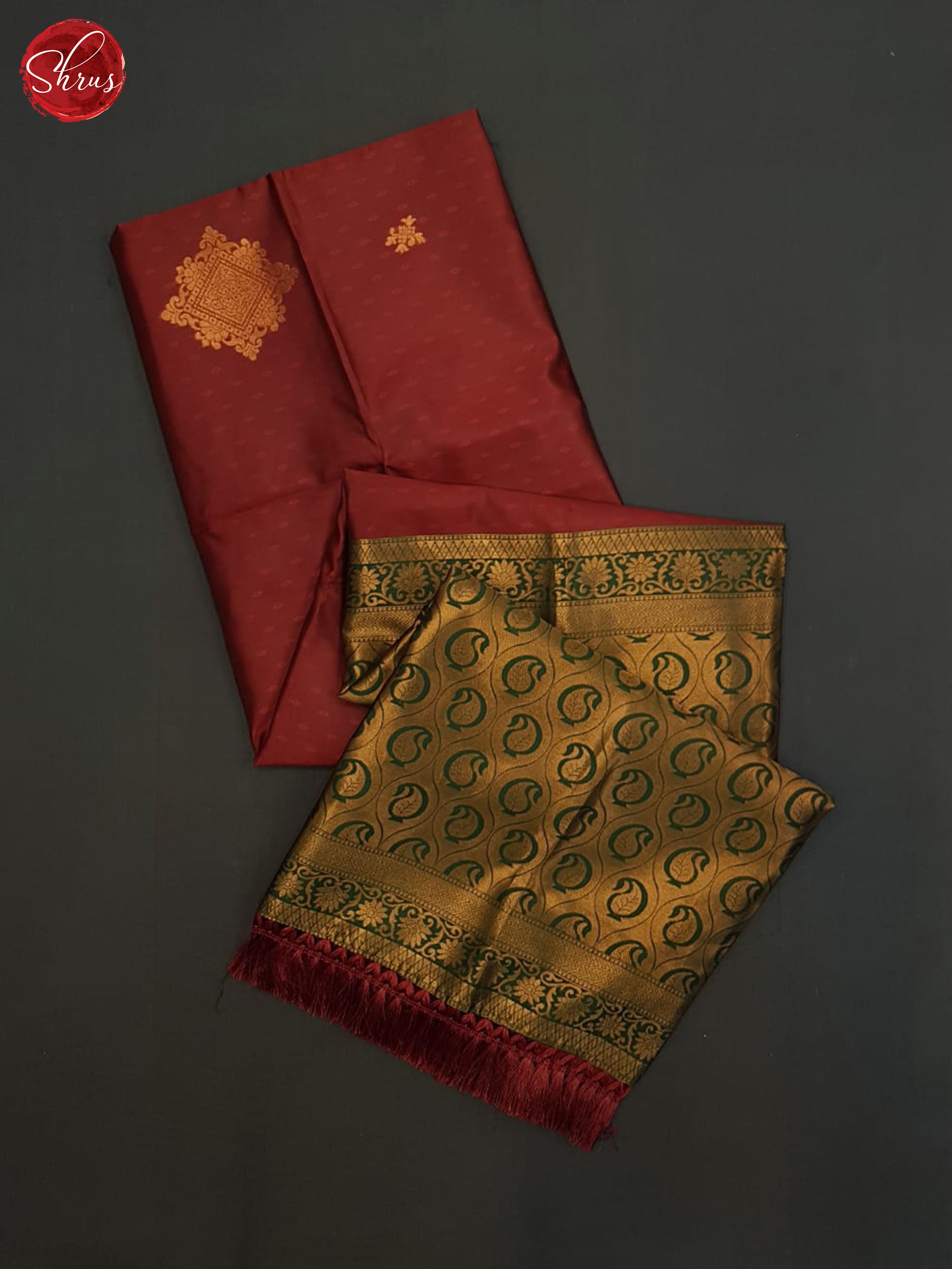 Araku Maroon And Green- Semi soft silk saree - Shop on ShrusEternity.com