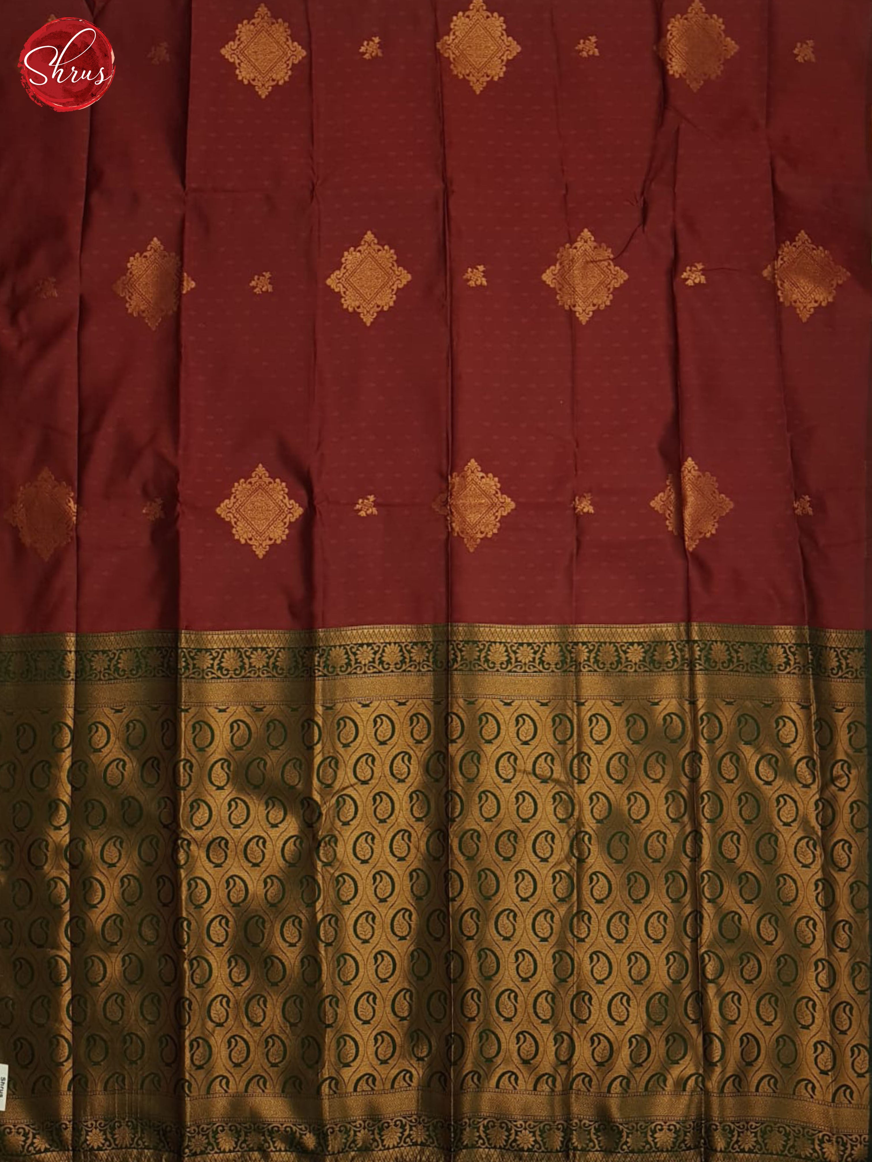 Araku Maroon And Green- Semi soft silk saree - Shop on ShrusEternity.com