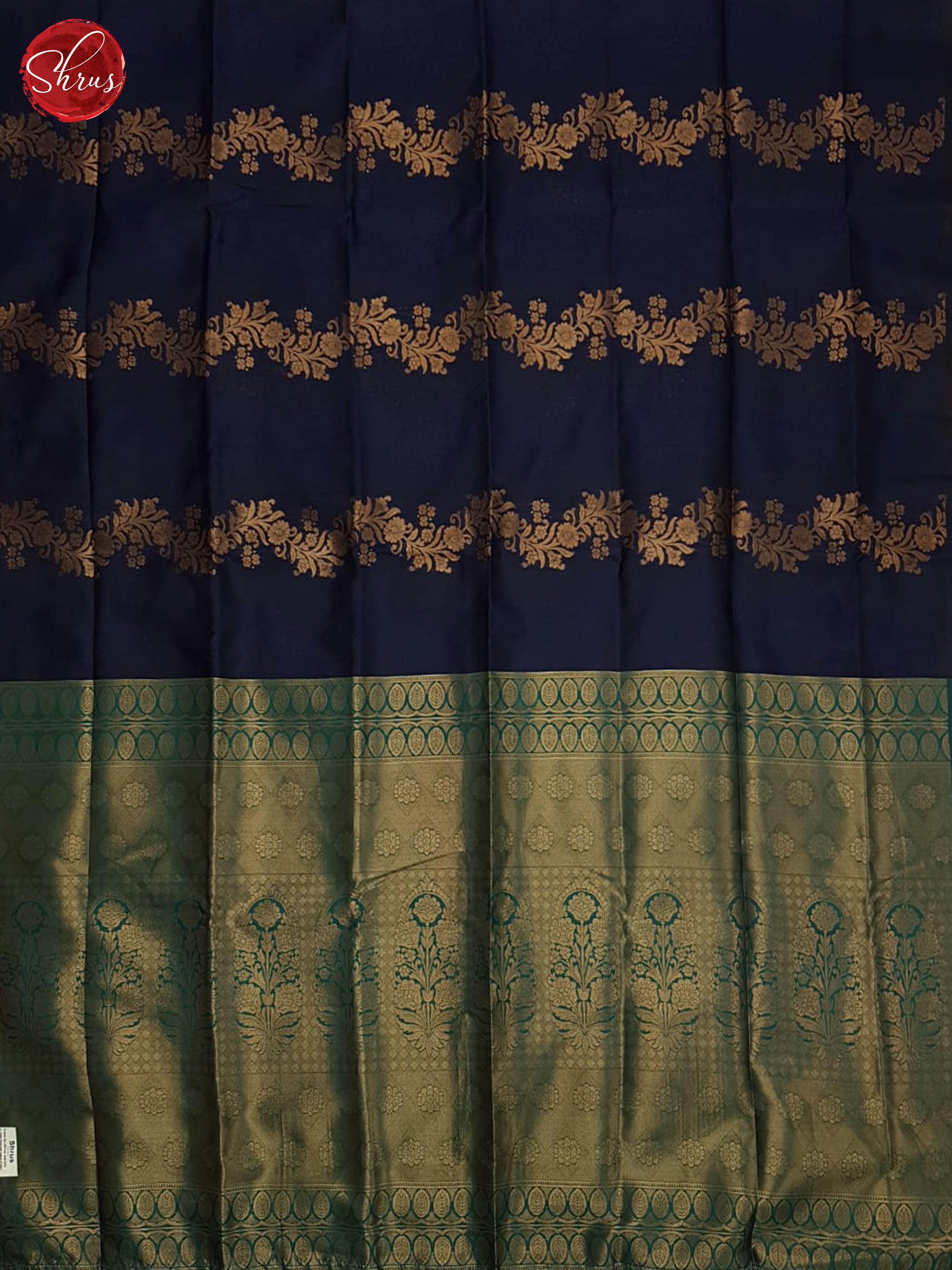 Blue And Green-Semi soft silk saree - Shop on ShrusEternity.com