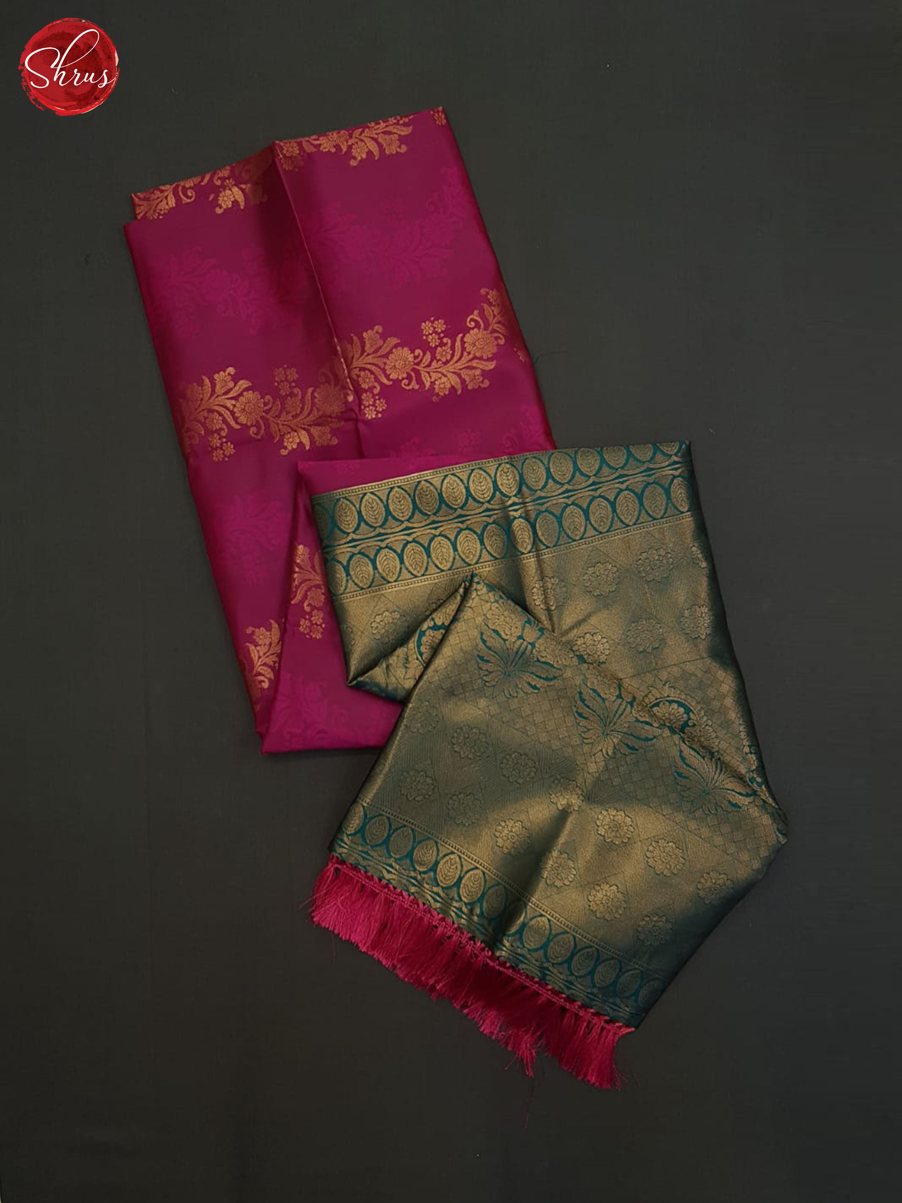 Pink And Green-Semi soft silk saree - Shop on ShrusEternity.com