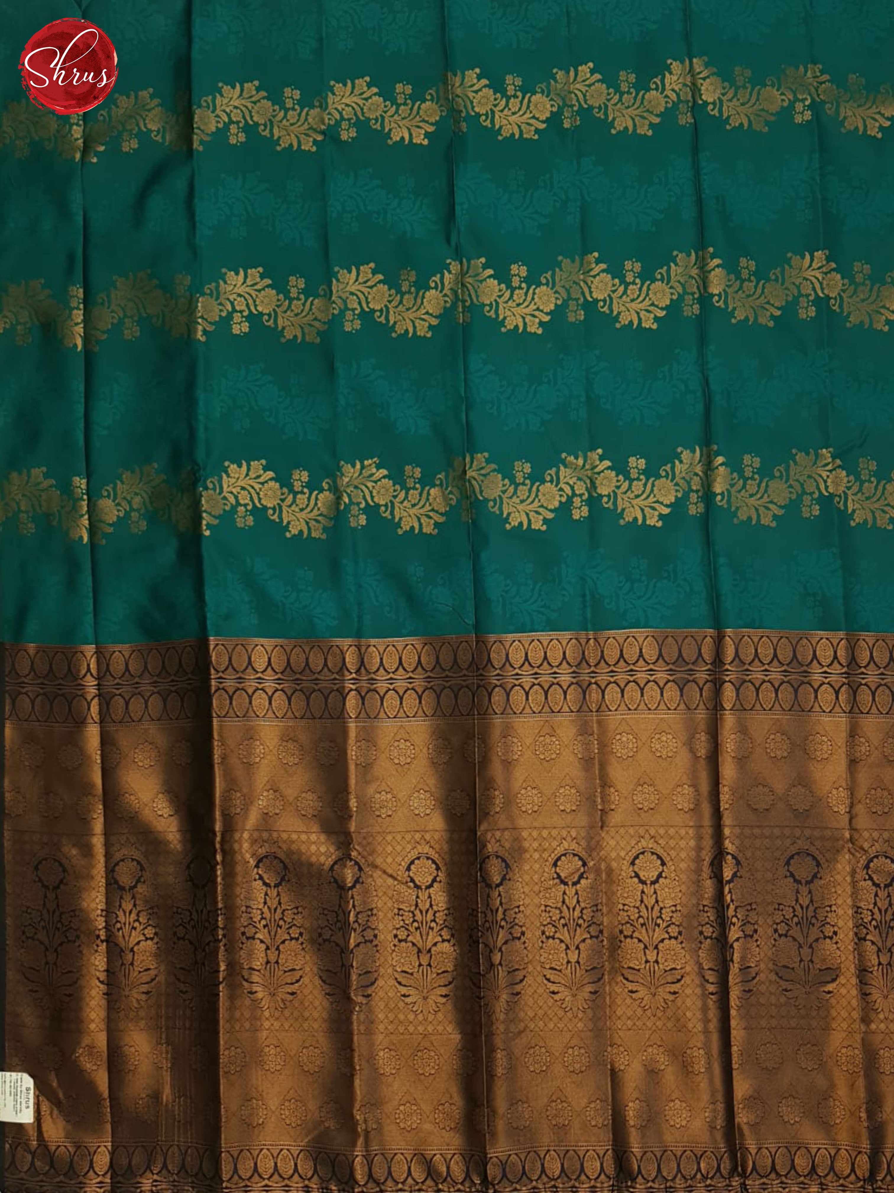 Green And Blue- Semi soft silk saree - Shop on ShrusEternity.com