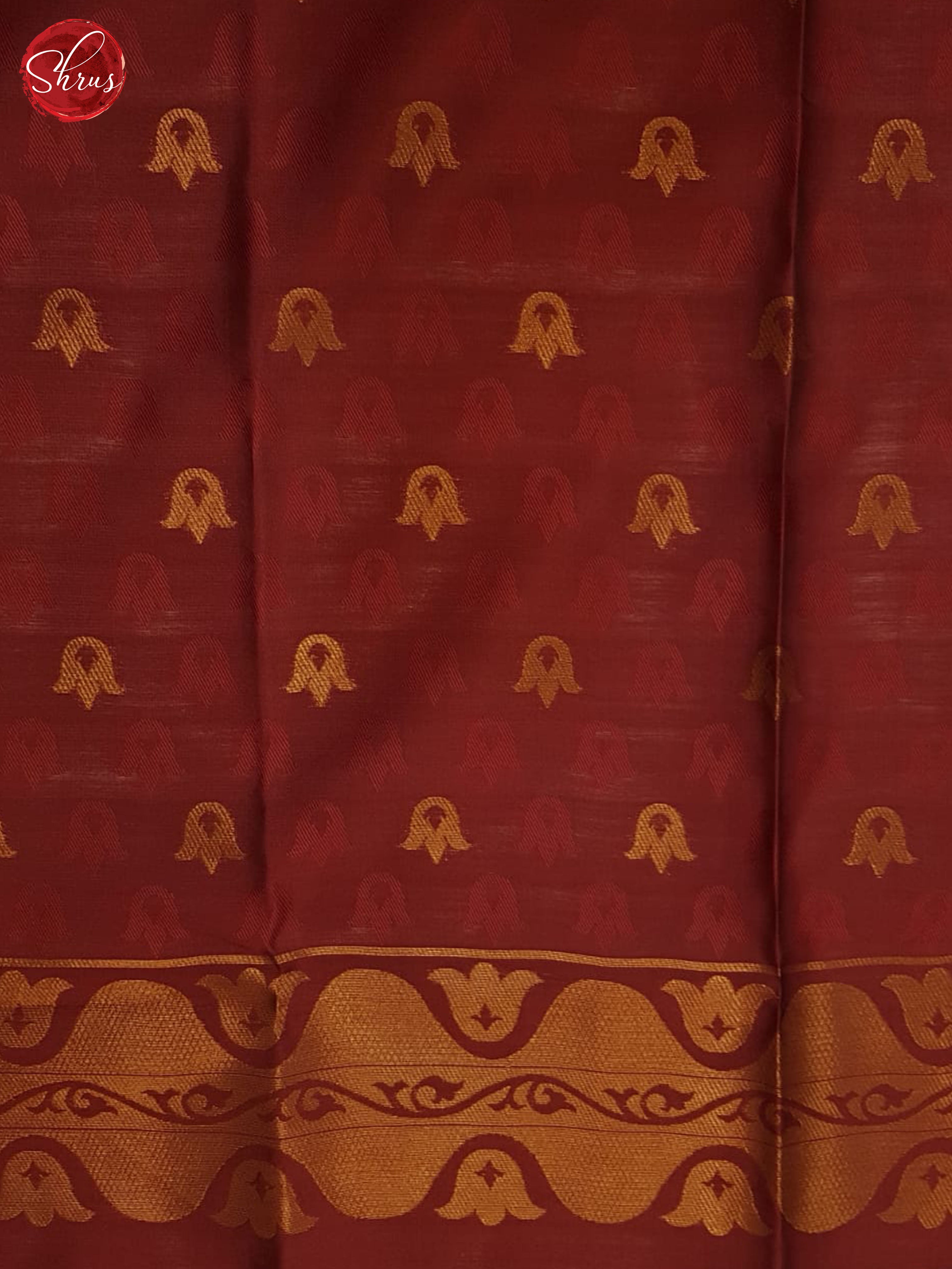 Mustard And Araku Maroon- semi Soft Silk Saree - Shop on ShrusEternity.com