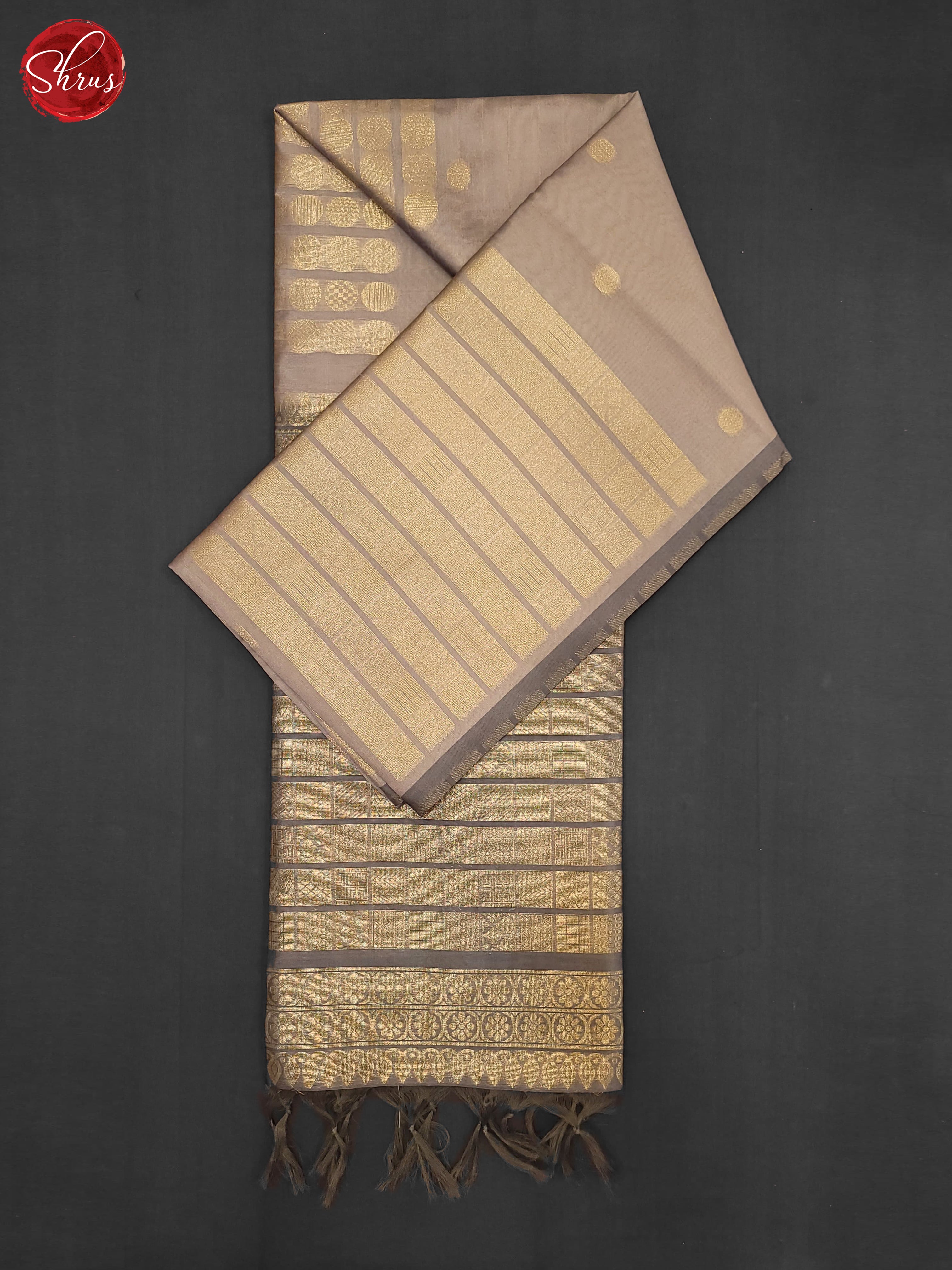 Grey(Single tone)- Semi Tussar Saree - Shop on ShrusEternity.com