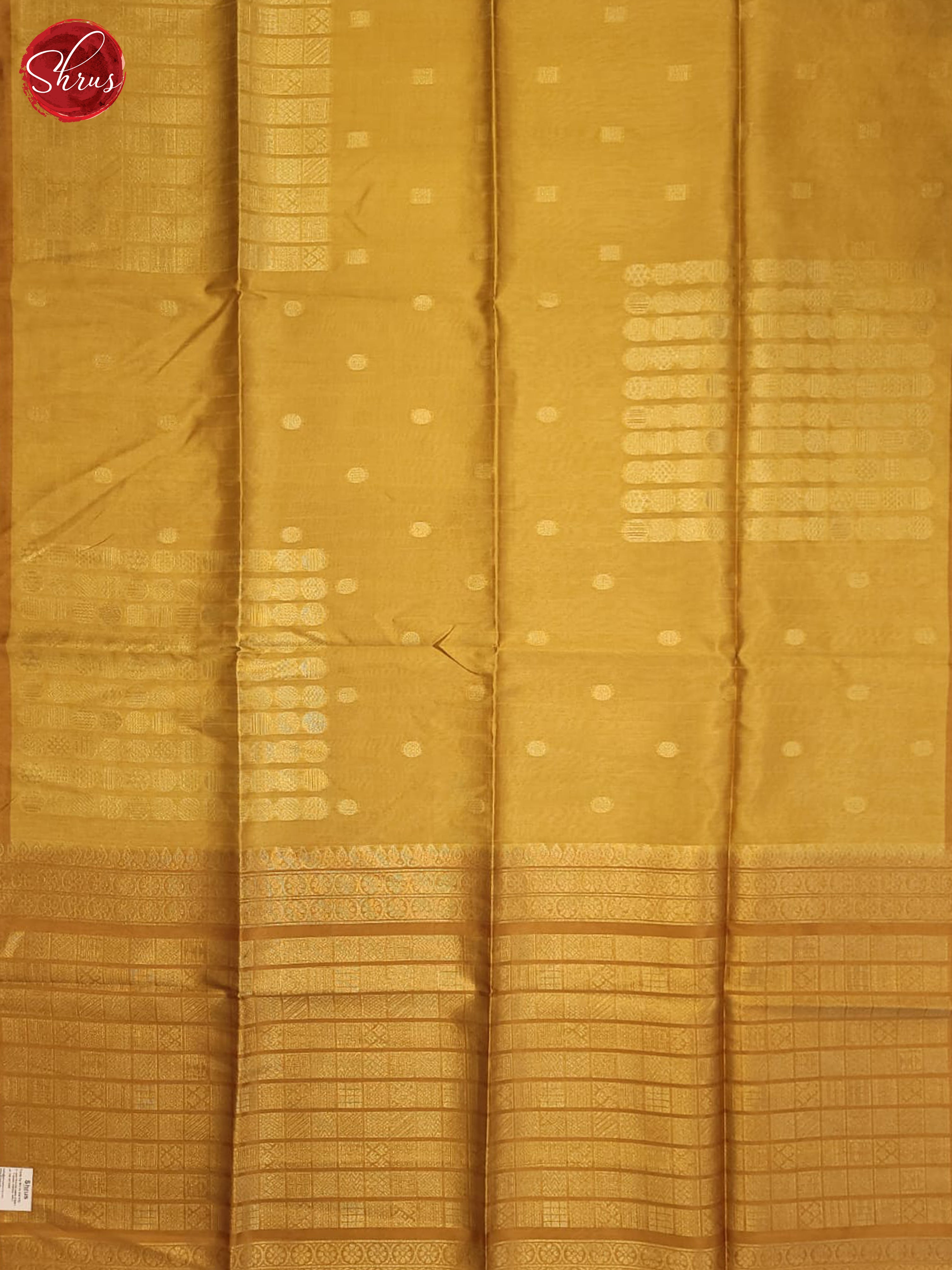 mustard(Single Tone)- Semi Tussar Saree - Shop on ShrusEternity.com