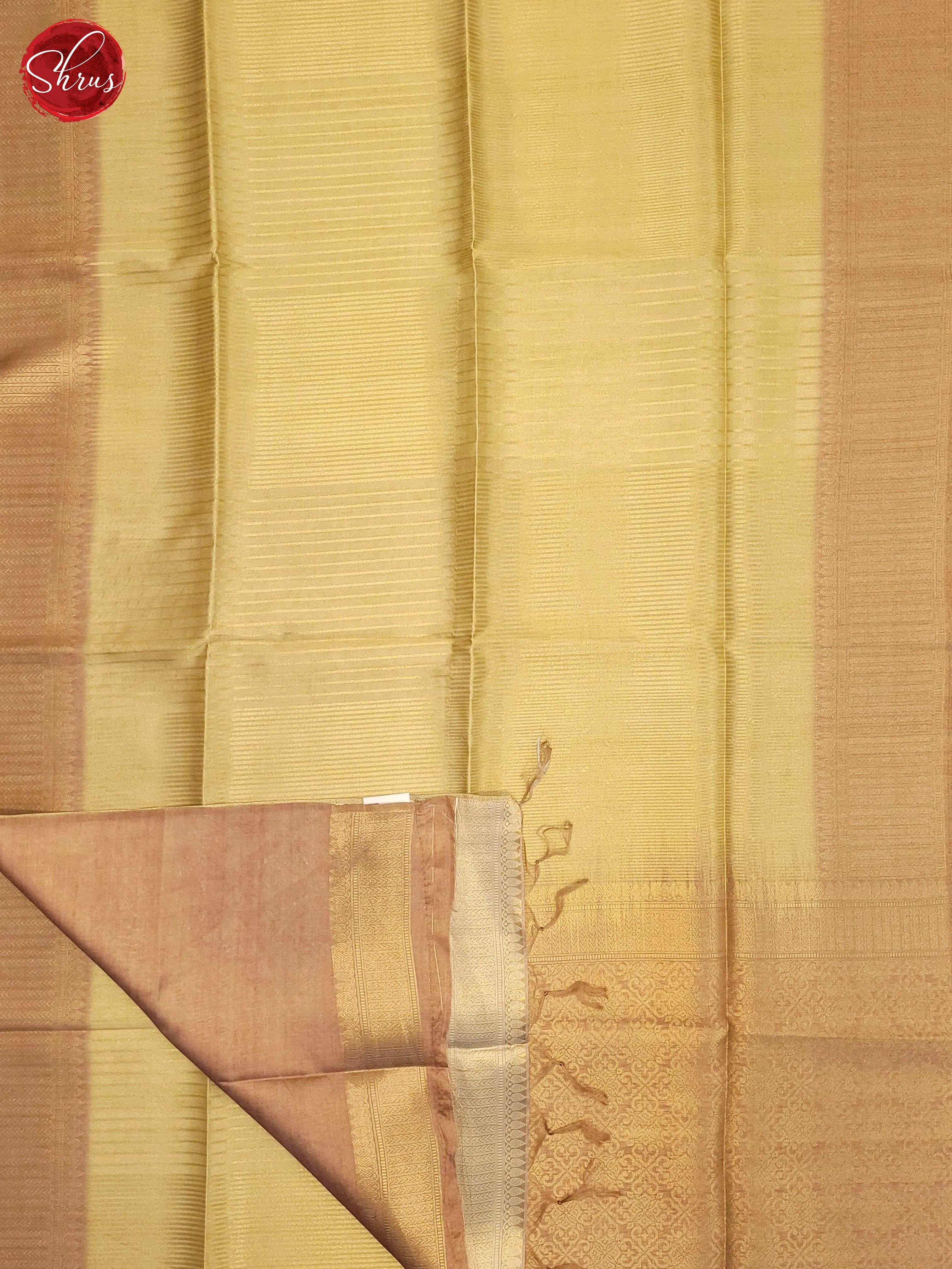 Elachi Green & Brown- Semi Tussar Saree - Shop on ShrusEternity.com