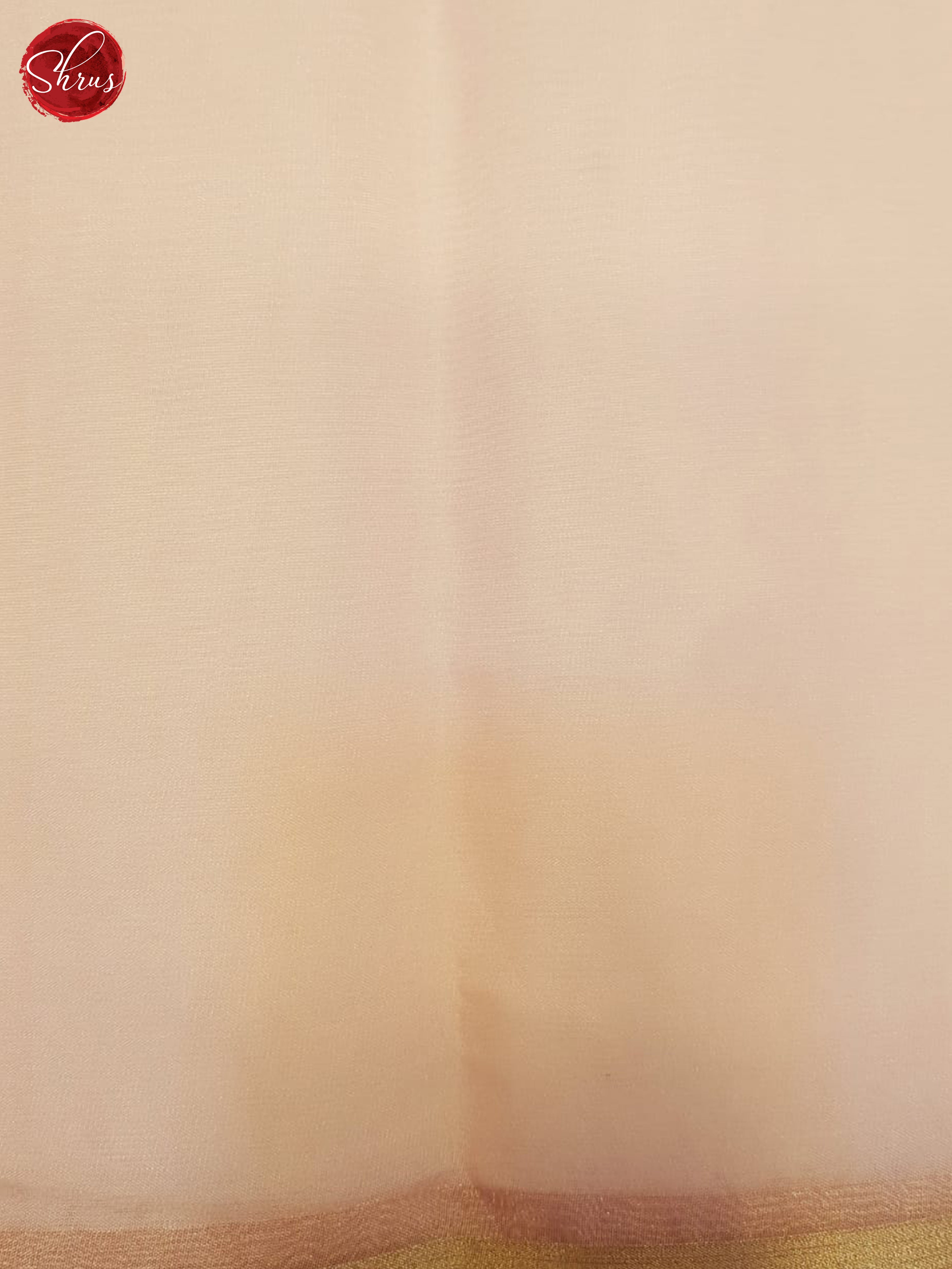 Cream And pink-Semi Organza saree - Shop on ShrusEternity.com