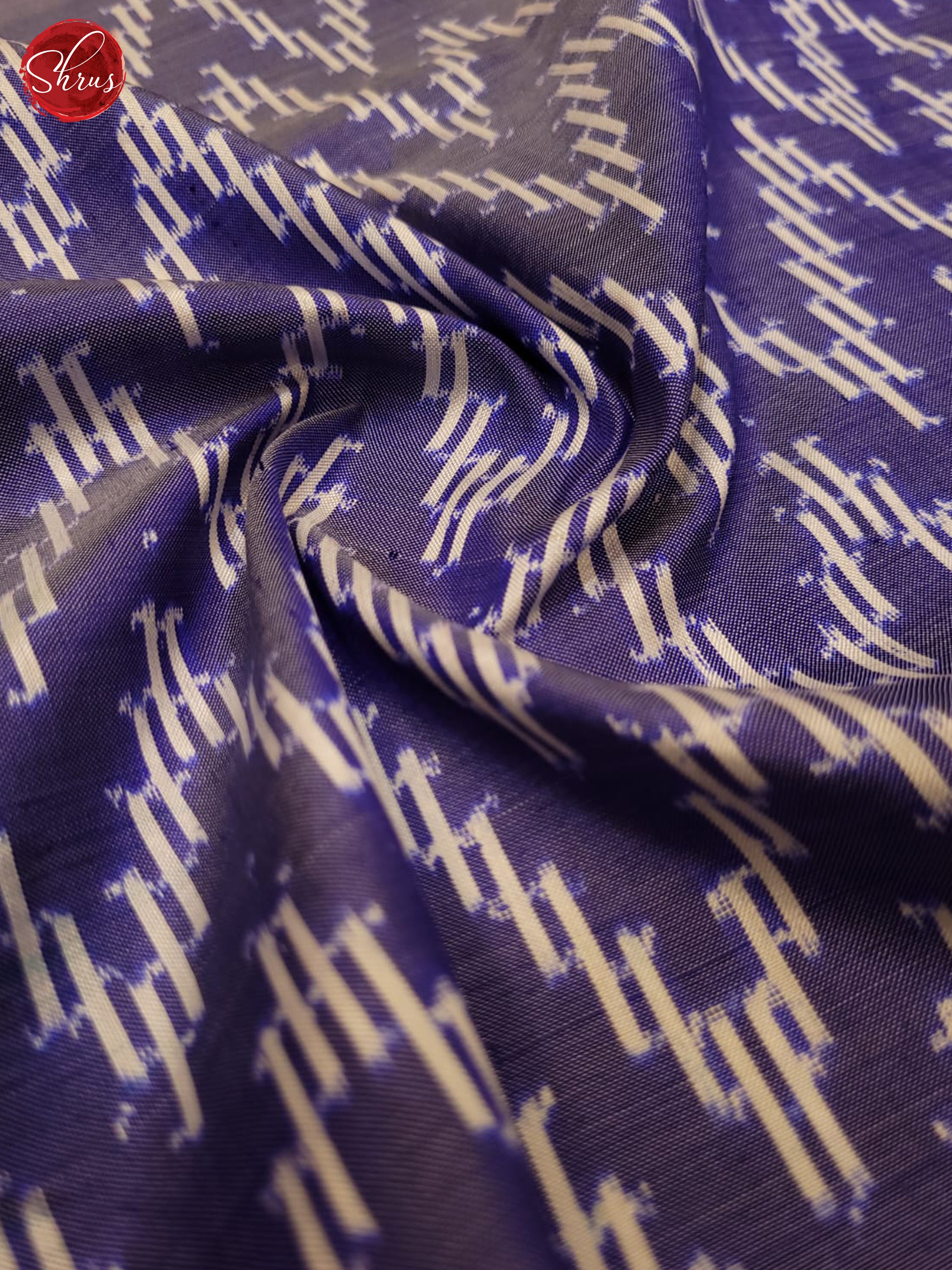 Blue and Red- Ikkat Silk Saree - Shop on ShrusEternity.com