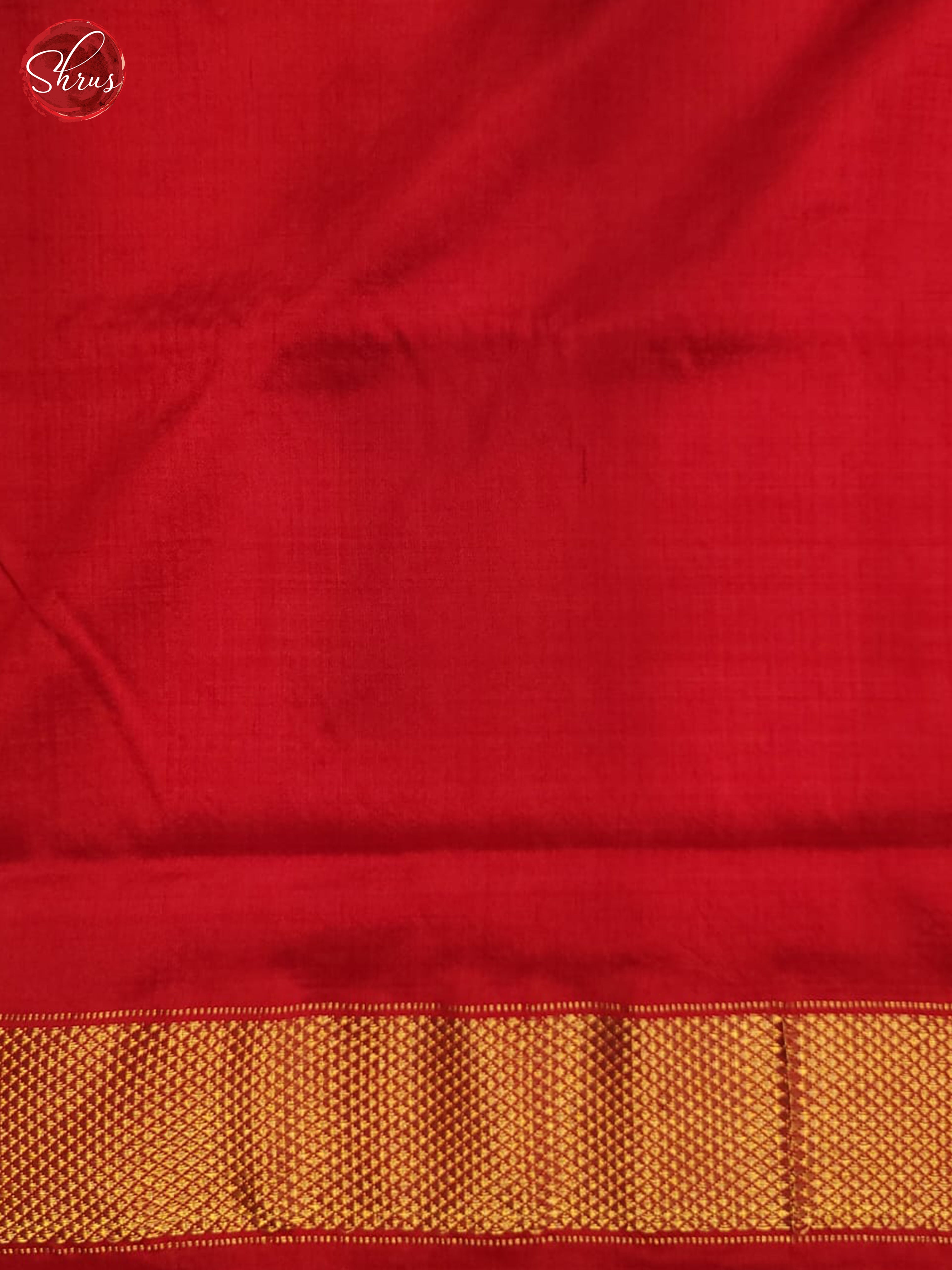 Blue and Red- Ikkat Silk Saree - Shop on ShrusEternity.com