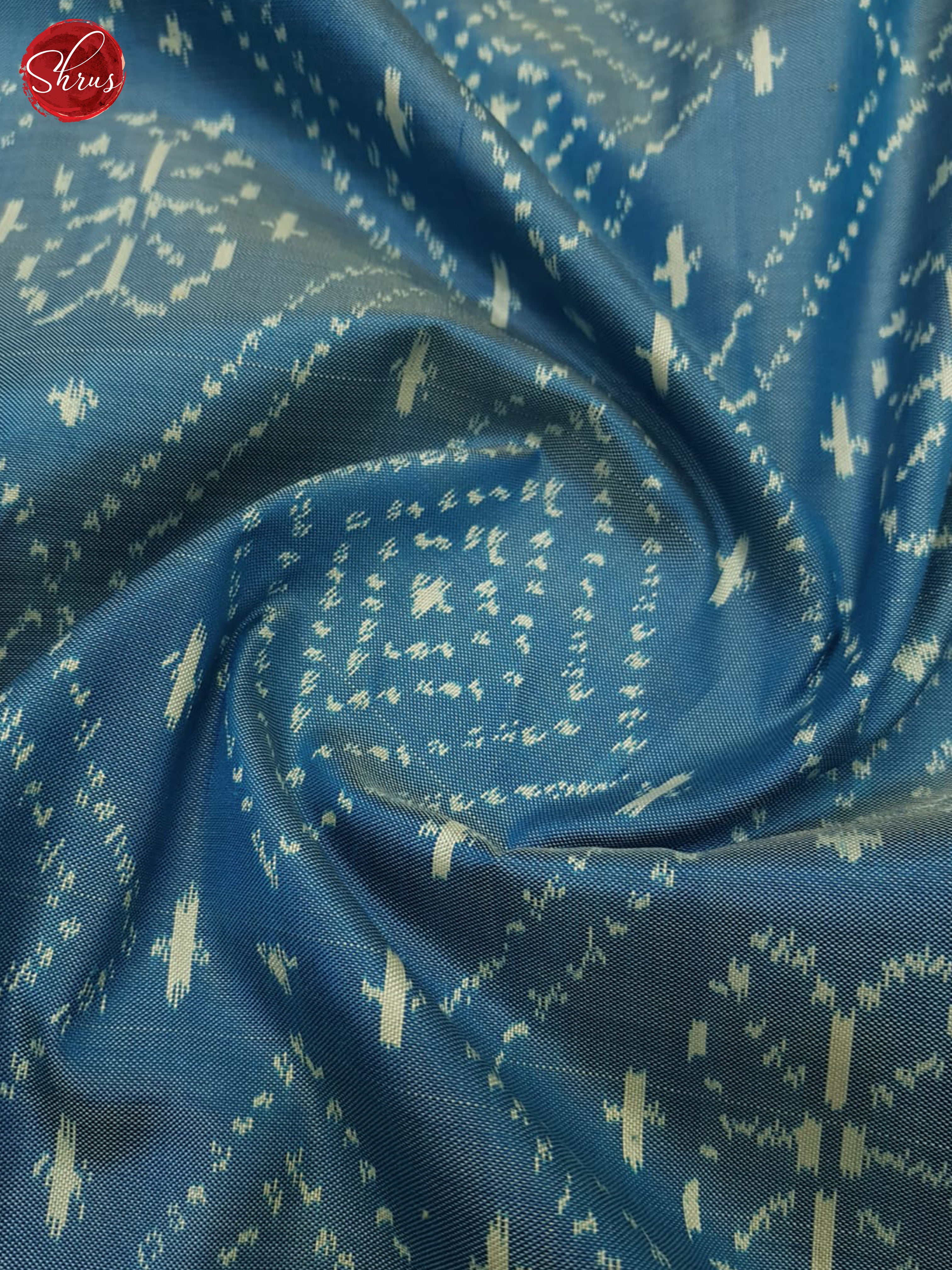 Blue & Purple - Ikkat Silk Saree - Shop on ShrusEternity.com