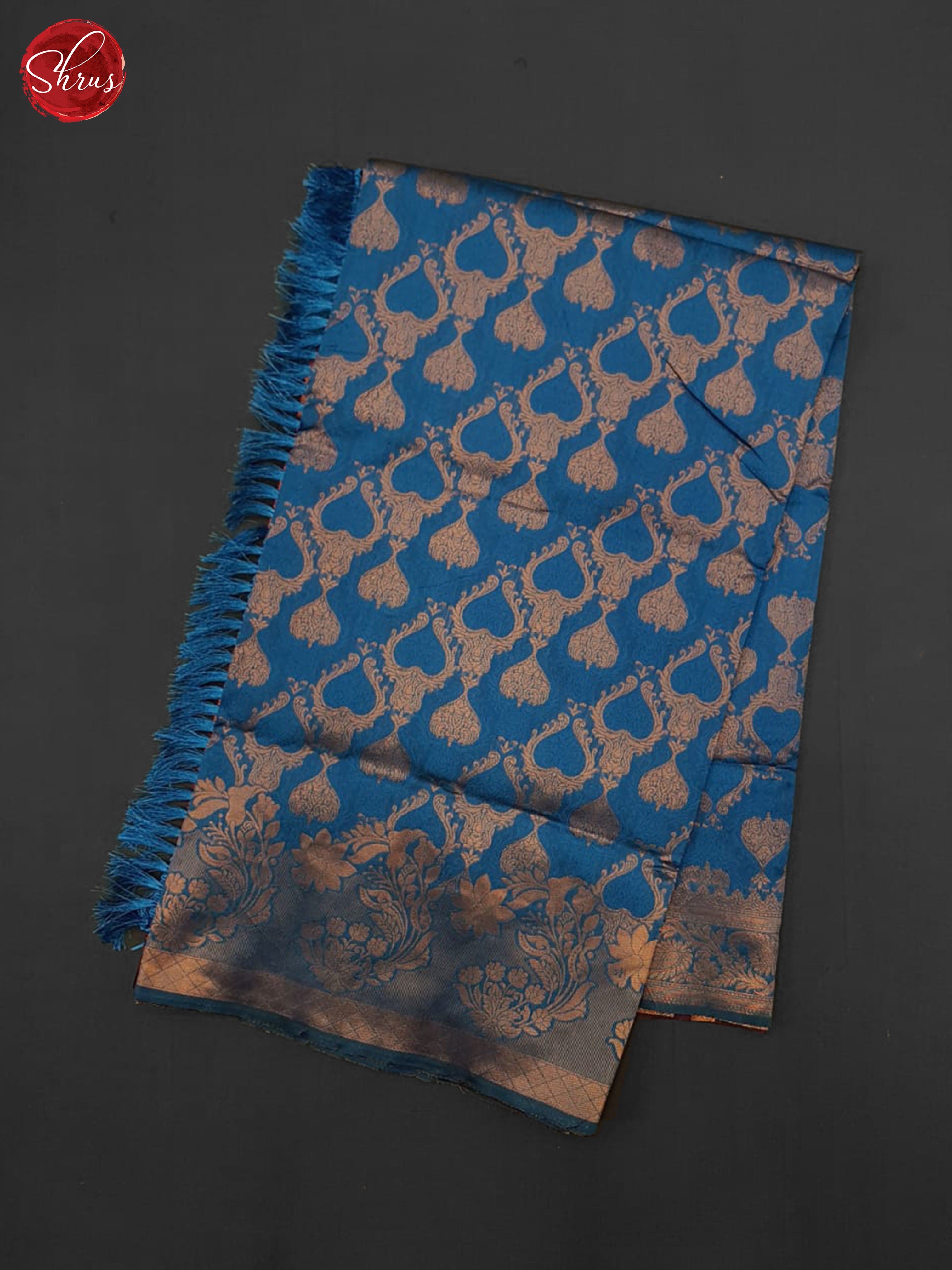 Blue and Purple - Semi Softsilk Saree - Shop on ShrusEternity.com