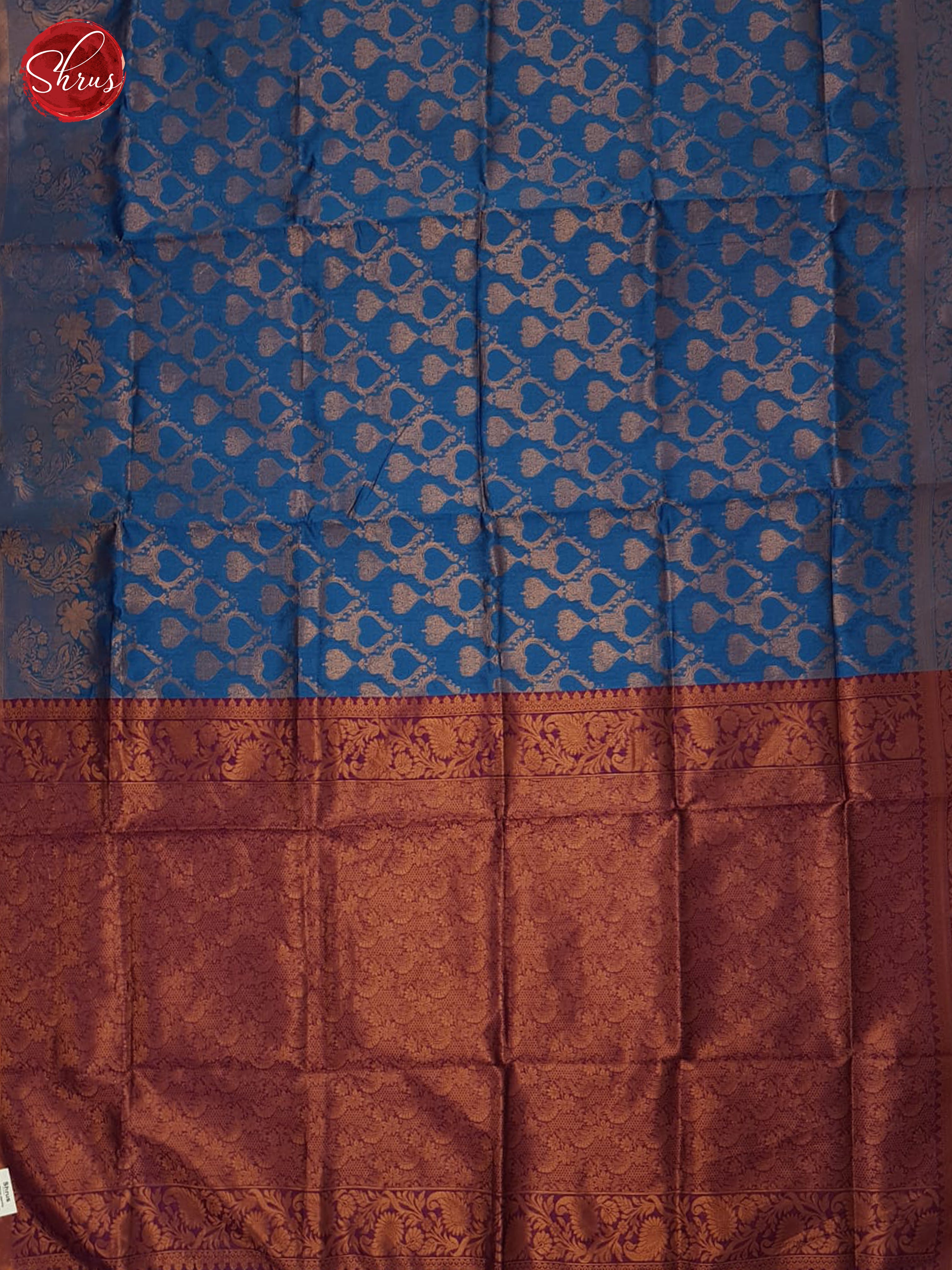 Blue and Purple - Semi Softsilk Saree - Shop on ShrusEternity.com