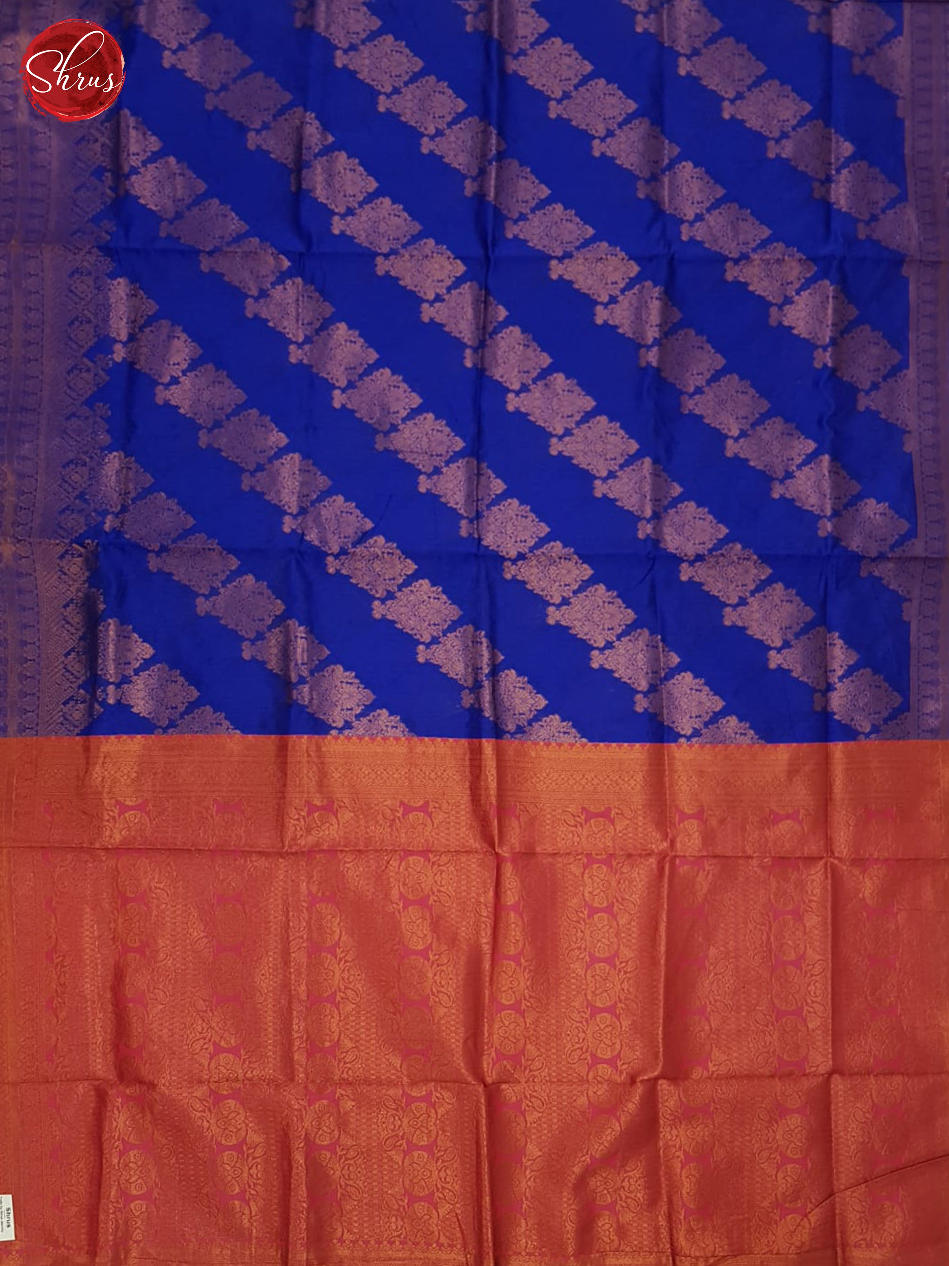 Blue & Pink - Semi Softsilk Saree - Shop on ShrusEternity.com