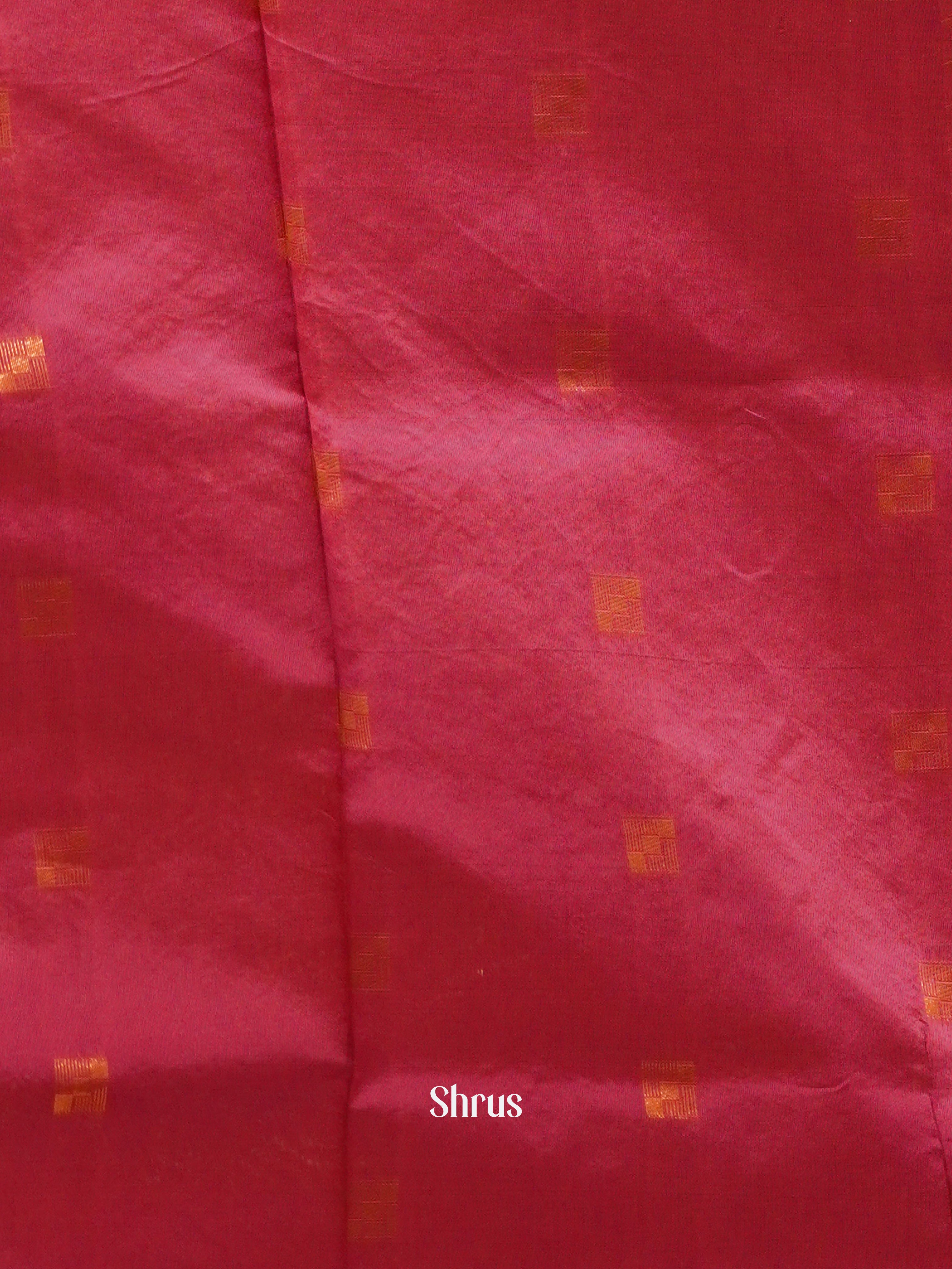 Blue & Pink - Semi Softsilk Saree - Shop on ShrusEternity.com