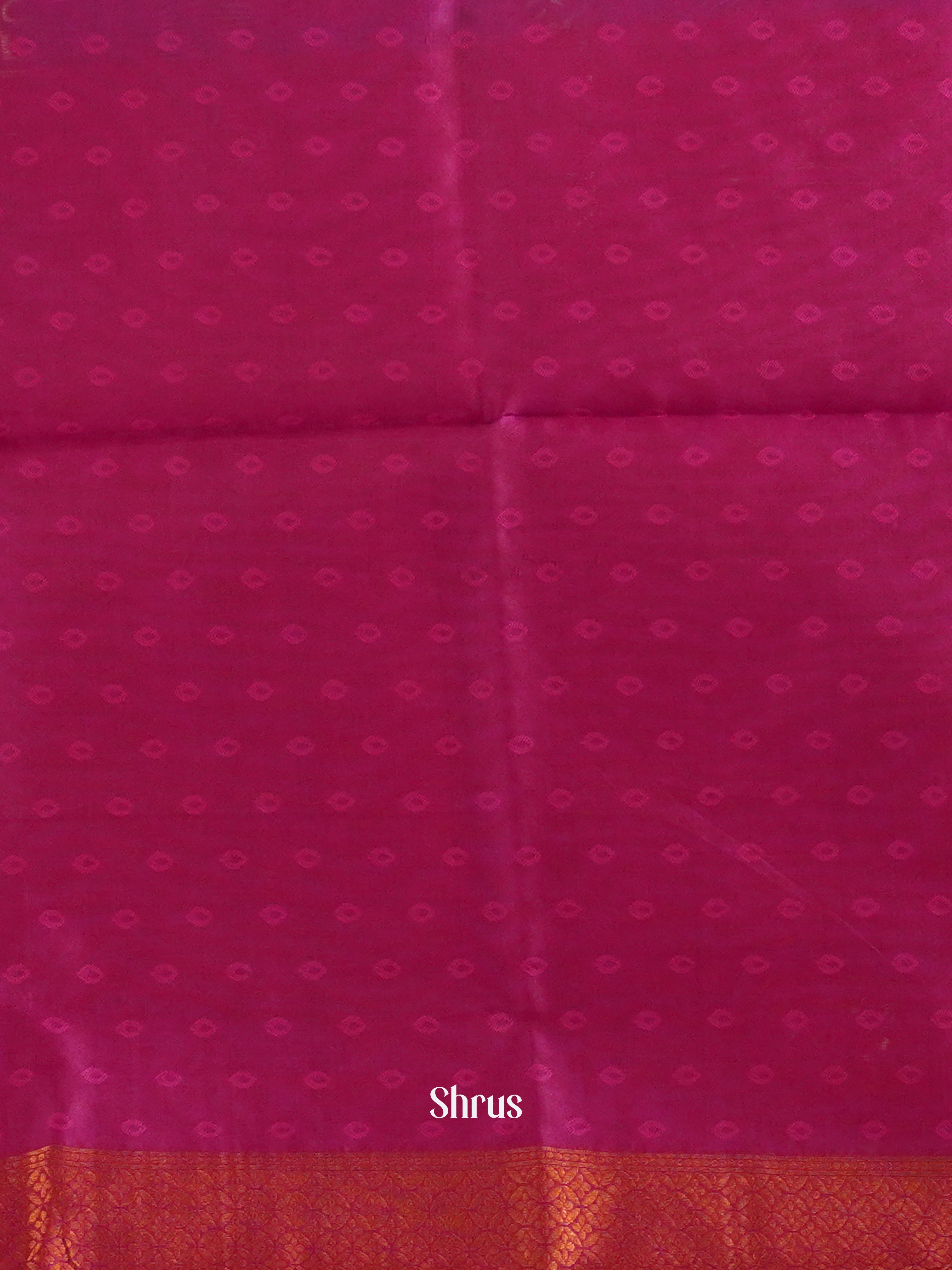 Blue & Pink - Semi Softsilk Saree - Shop on ShrusEternity.com