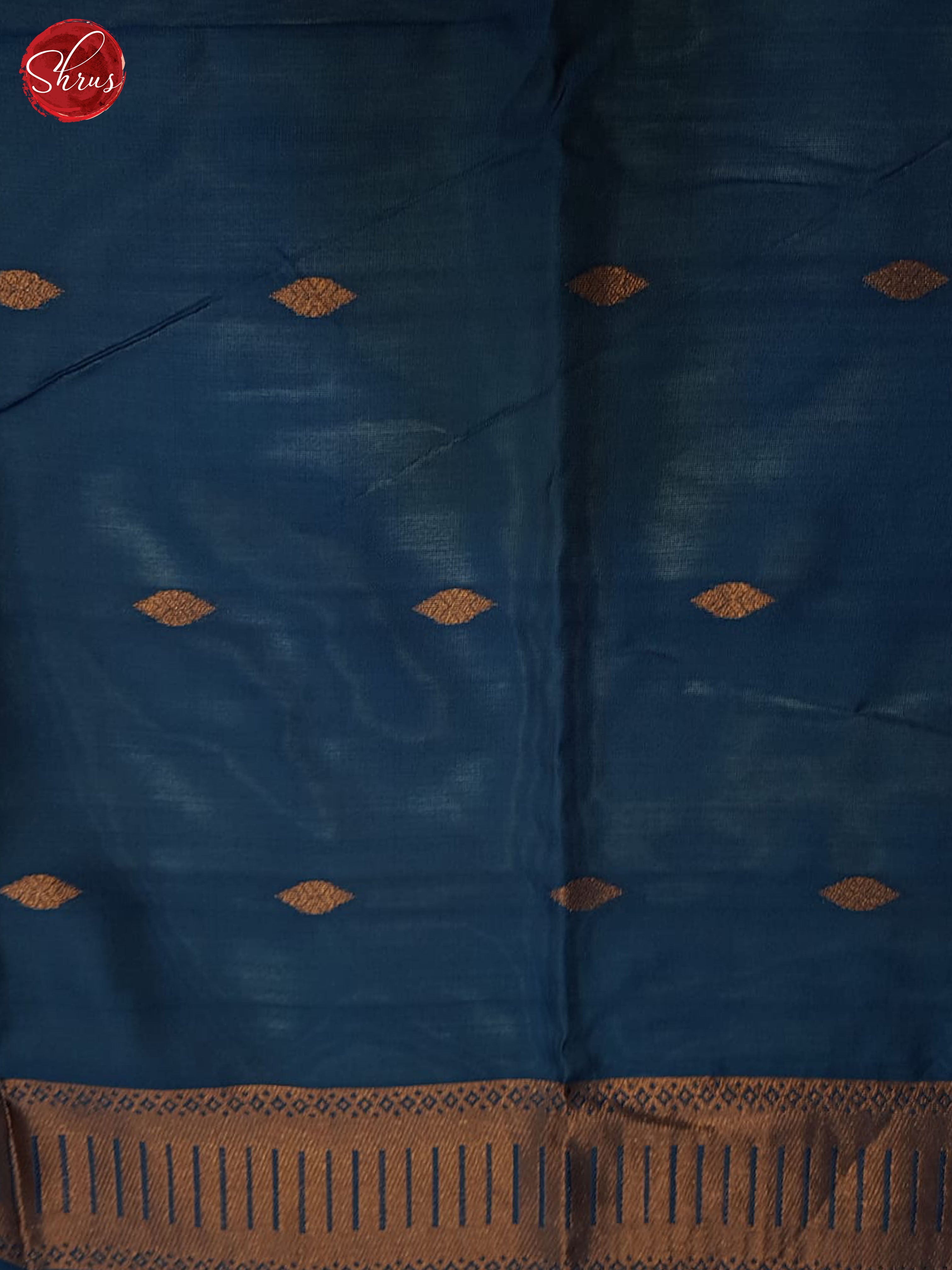 Light Blue and blue- Semi soft silk saree - Shop on ShrusEternity.com