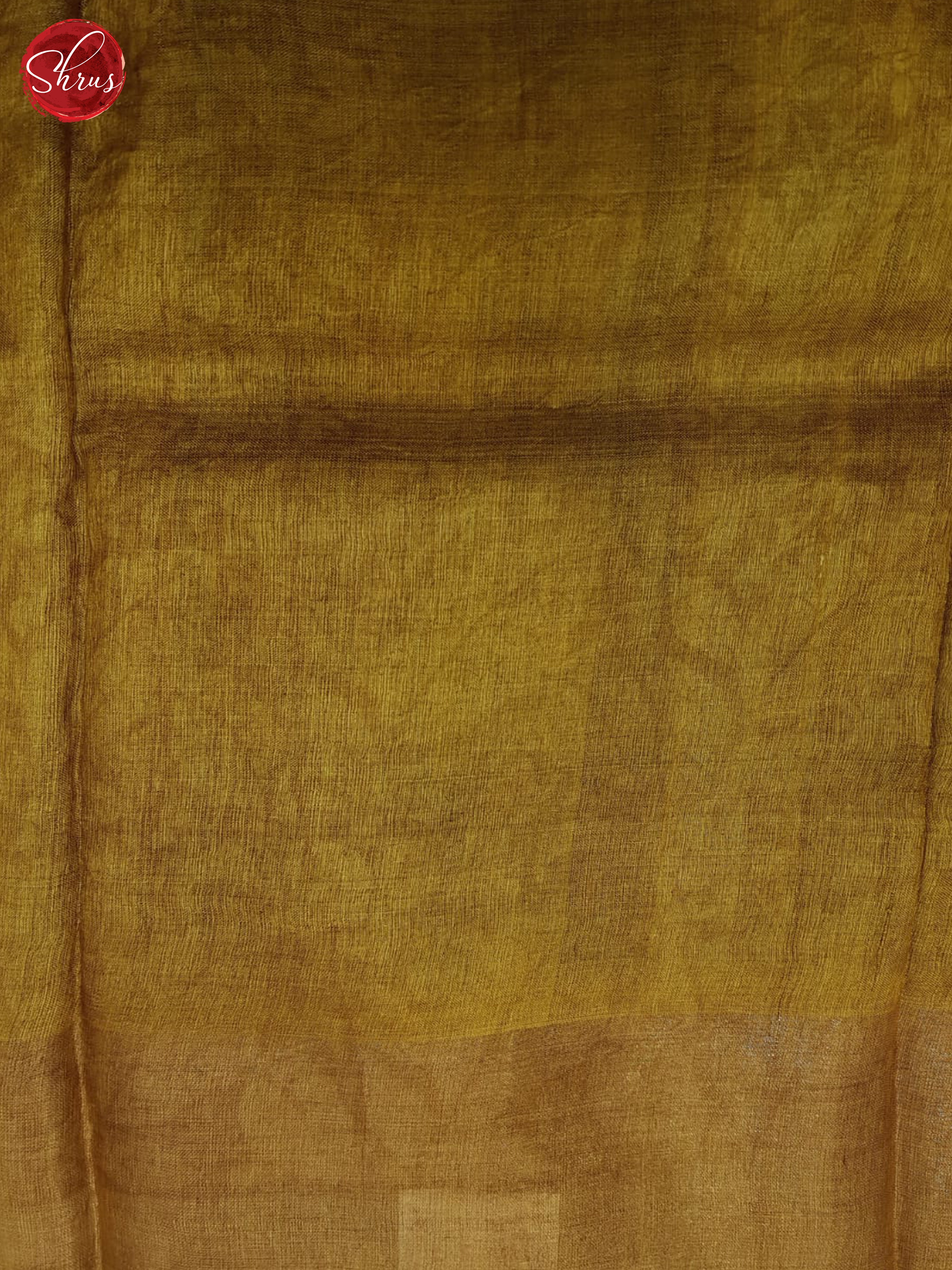 Brick Brown & Mustard - Tussar Saree - Shop on ShrusEternity.com