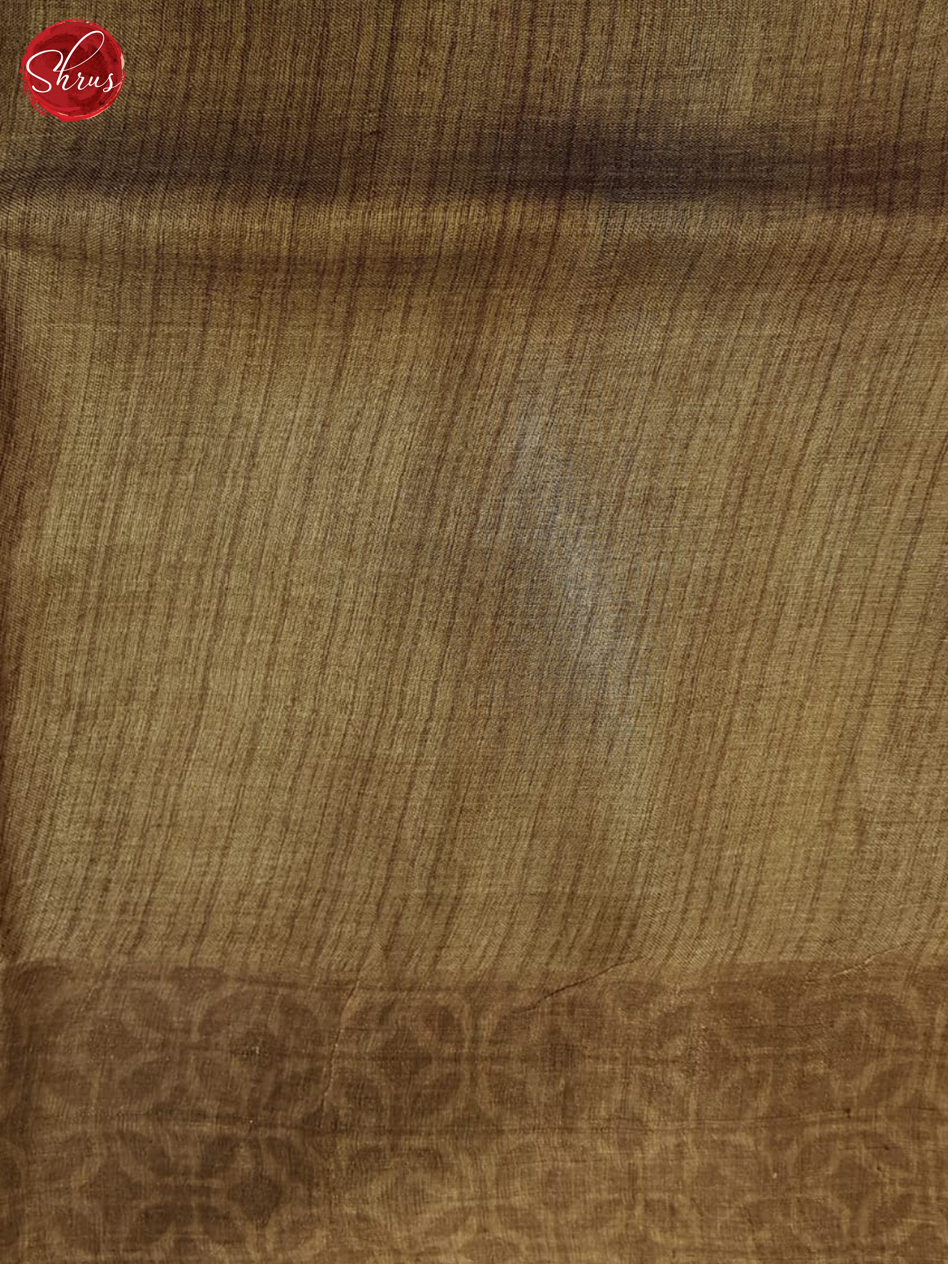 Brown(Single Tone) - Tussar Saree - Shop on ShrusEternity.com