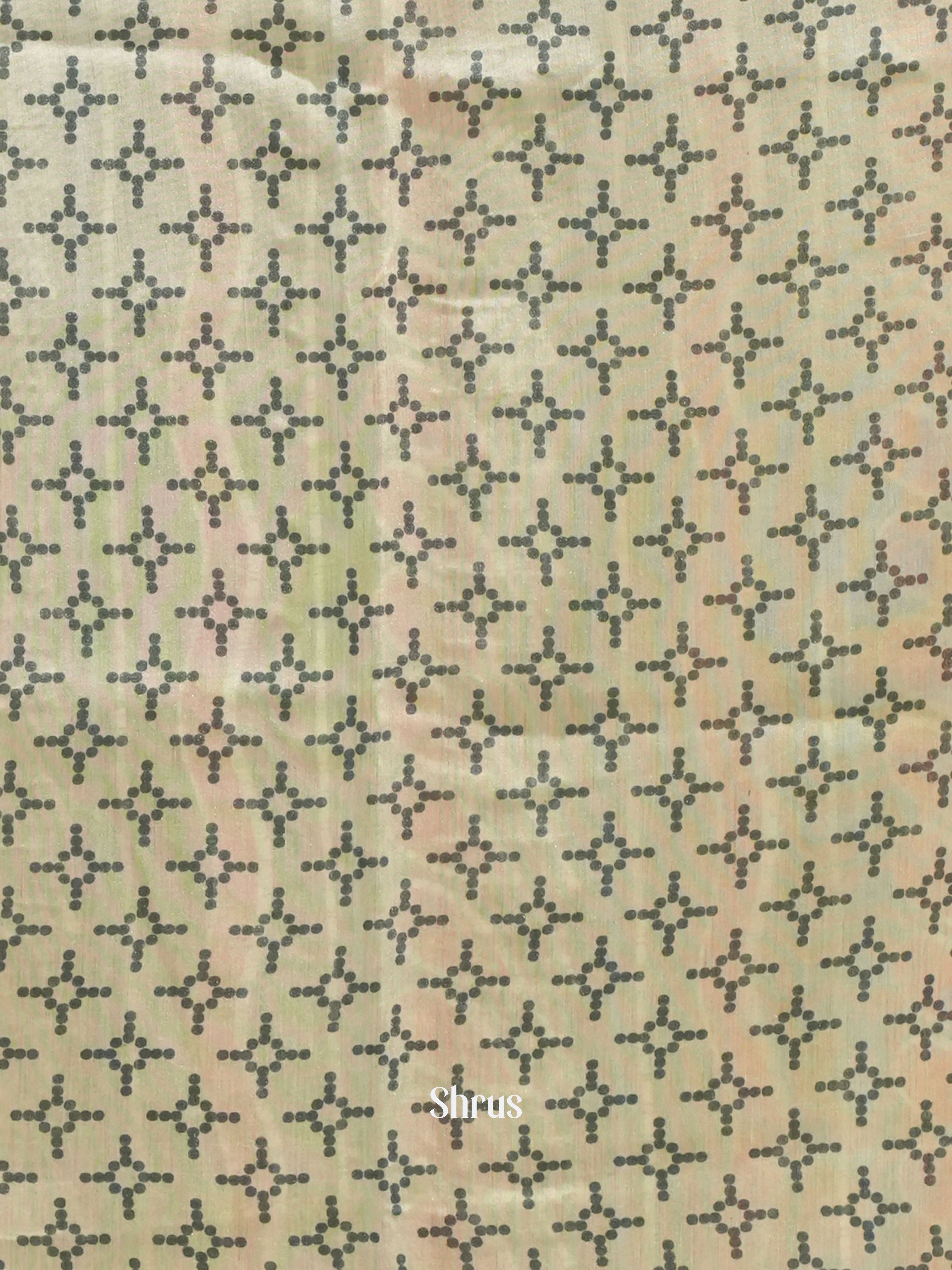 Black & Cream -Jaipur cotton Saree - Shop on ShrusEternity.com