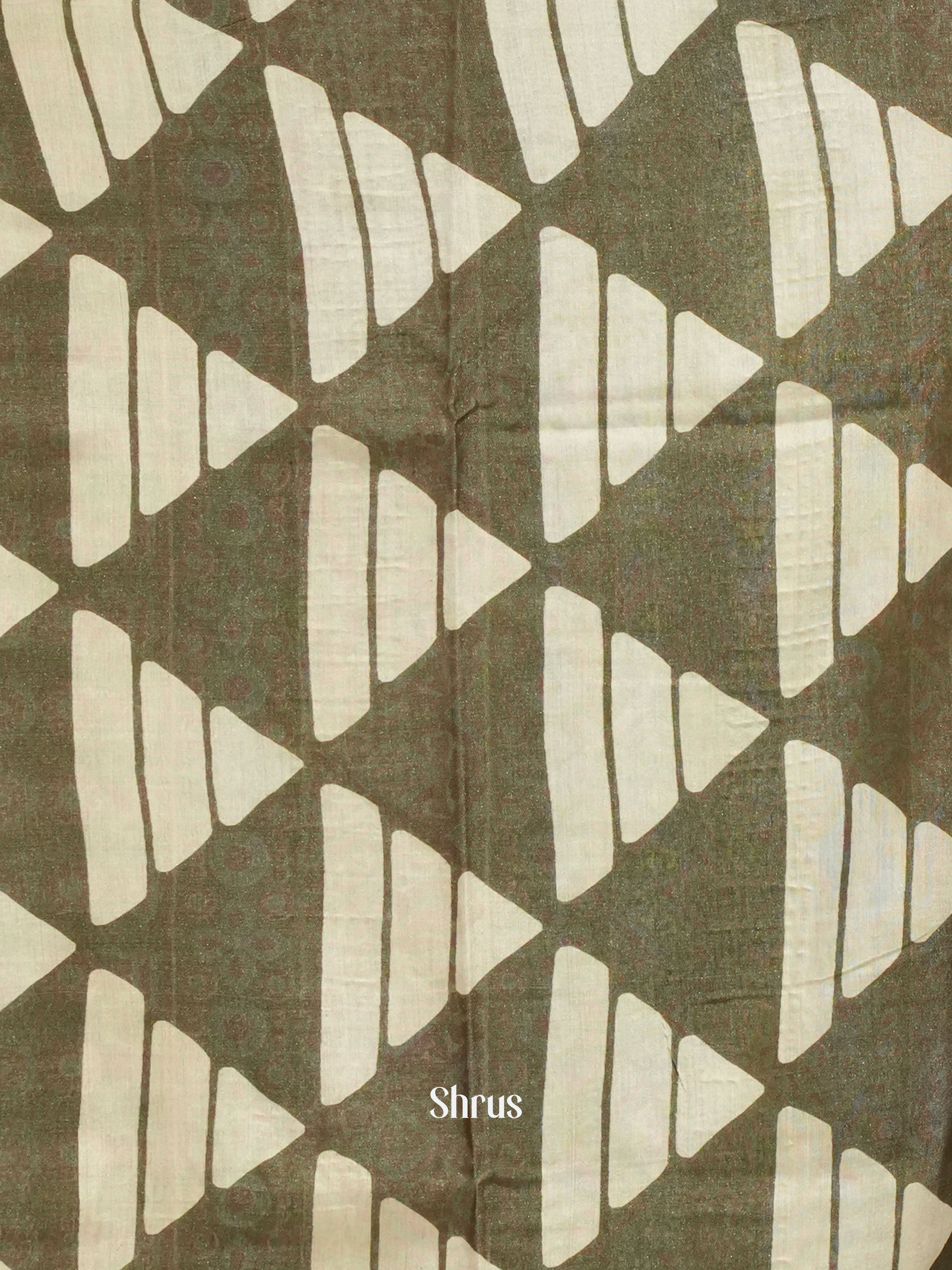 Grey and Blue - Jaipur cotton Saree - Shop on ShrusEternity.com