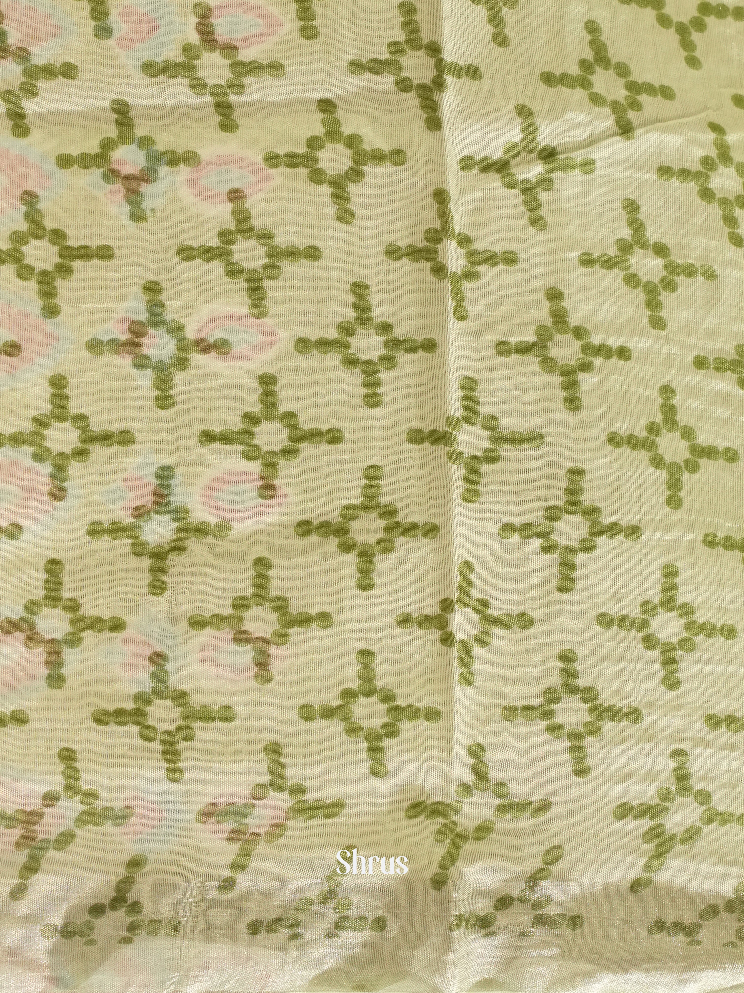 Blue and Green- Jaipur cotton Saree - Shop on ShrusEternity.com