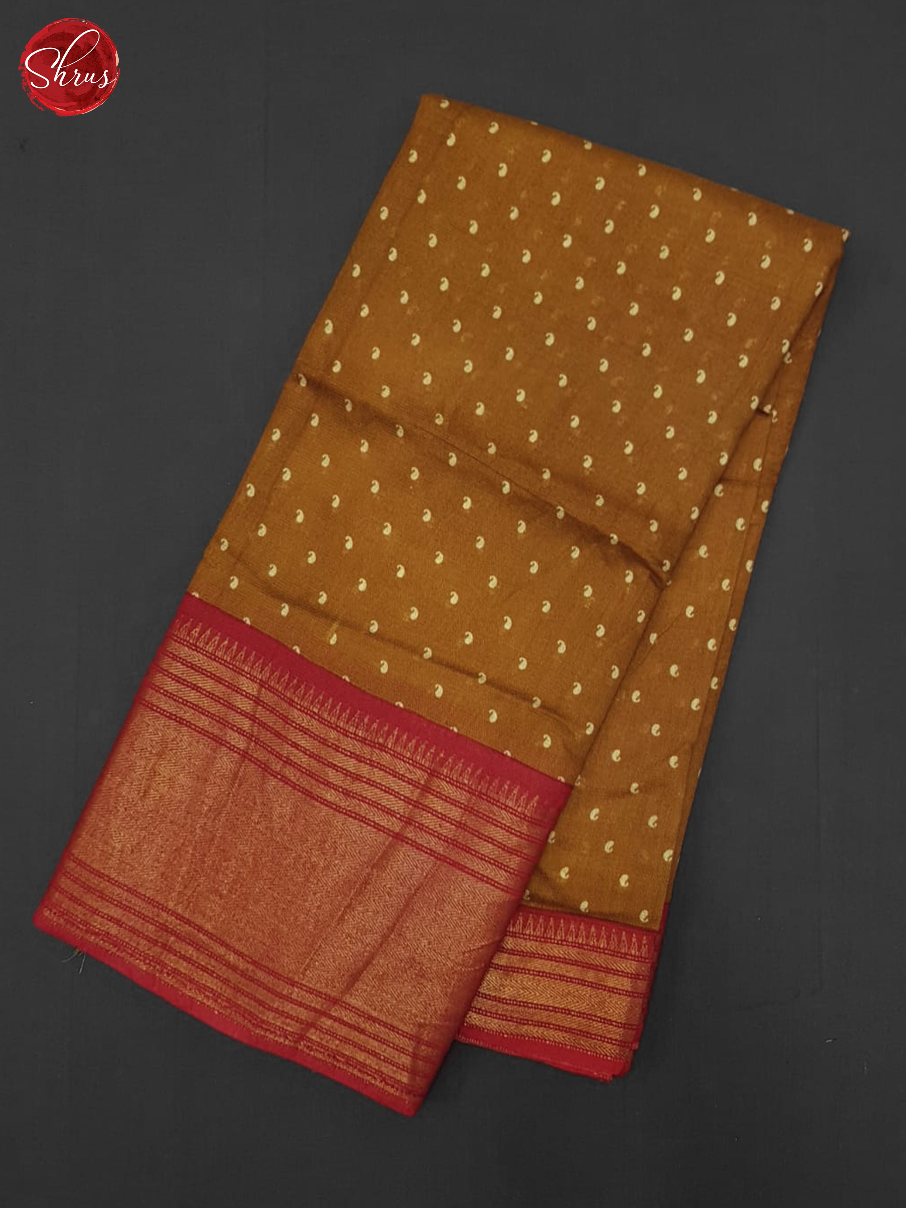 Honey & Red - Semi Tussar Saree - Shop on ShrusEternity.com