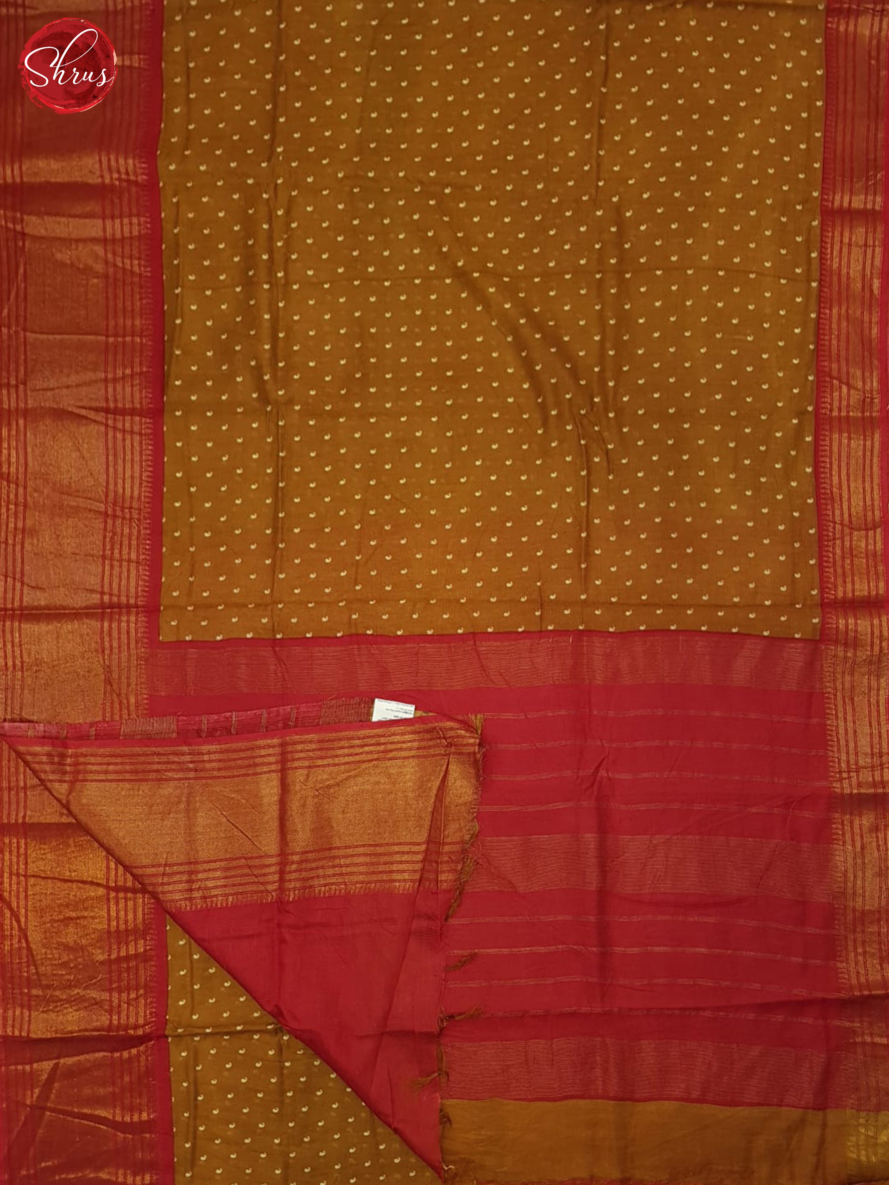 Honey & Red - Semi Tussar Saree - Shop on ShrusEternity.com