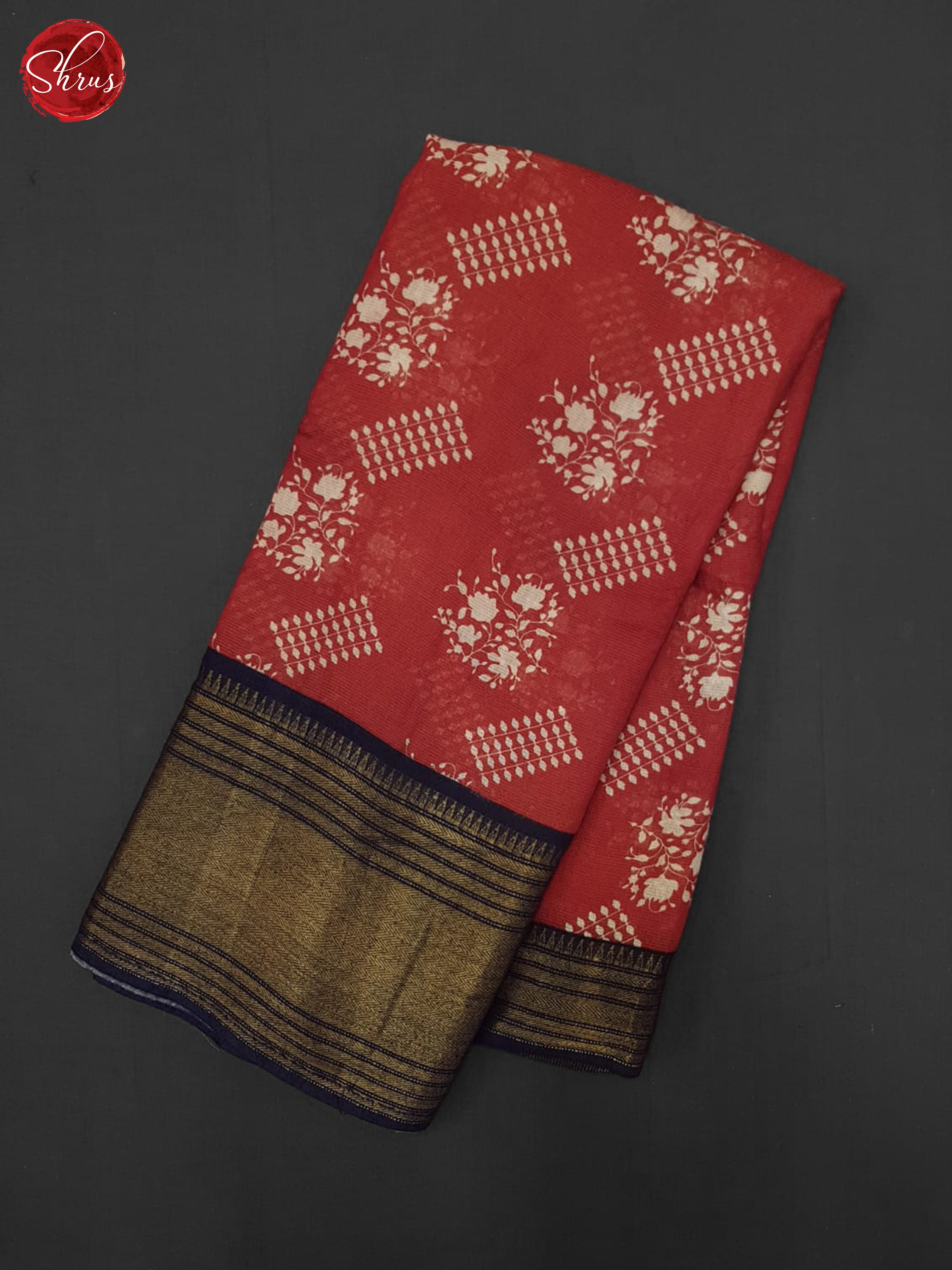 REd & Blue - Semi Tussar Saree - Shop on ShrusEternity.com