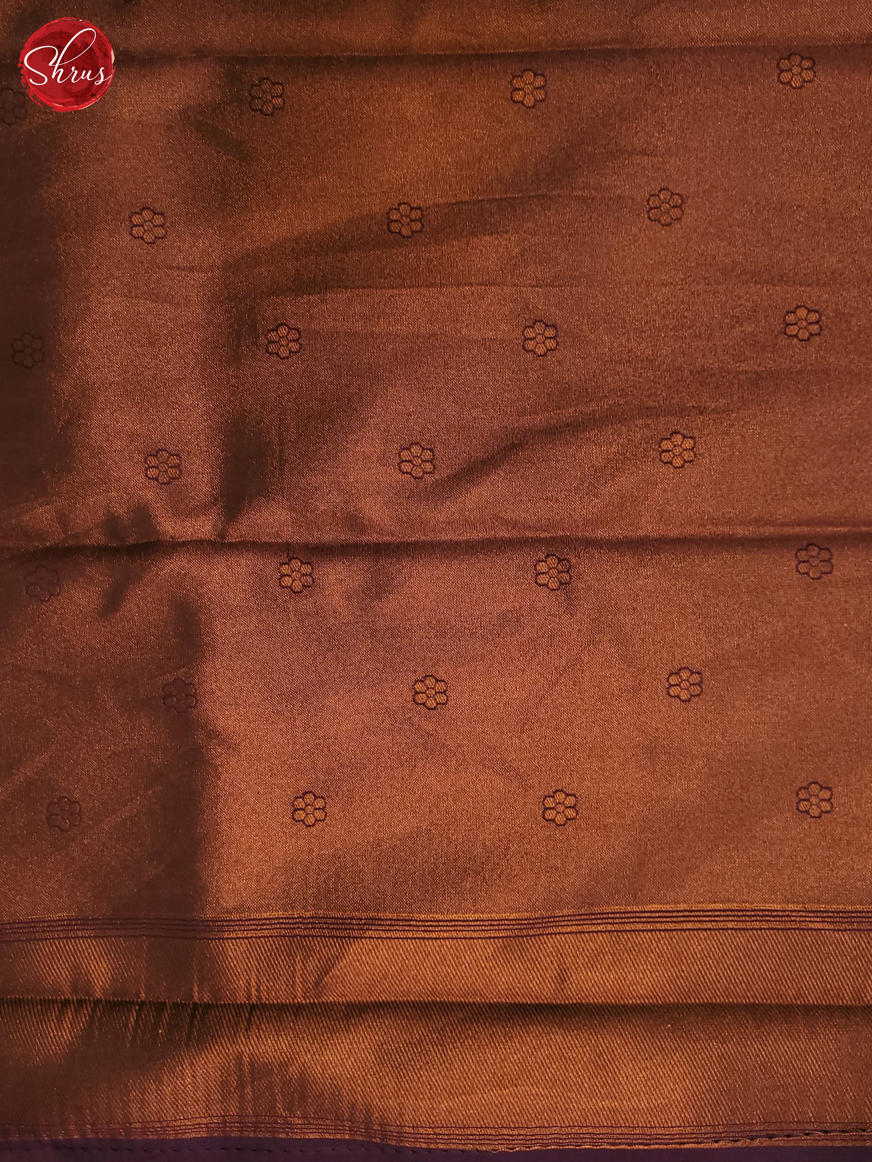 Blue & Purple - Semi Tissue Saree - Shop on ShrusEternity.com