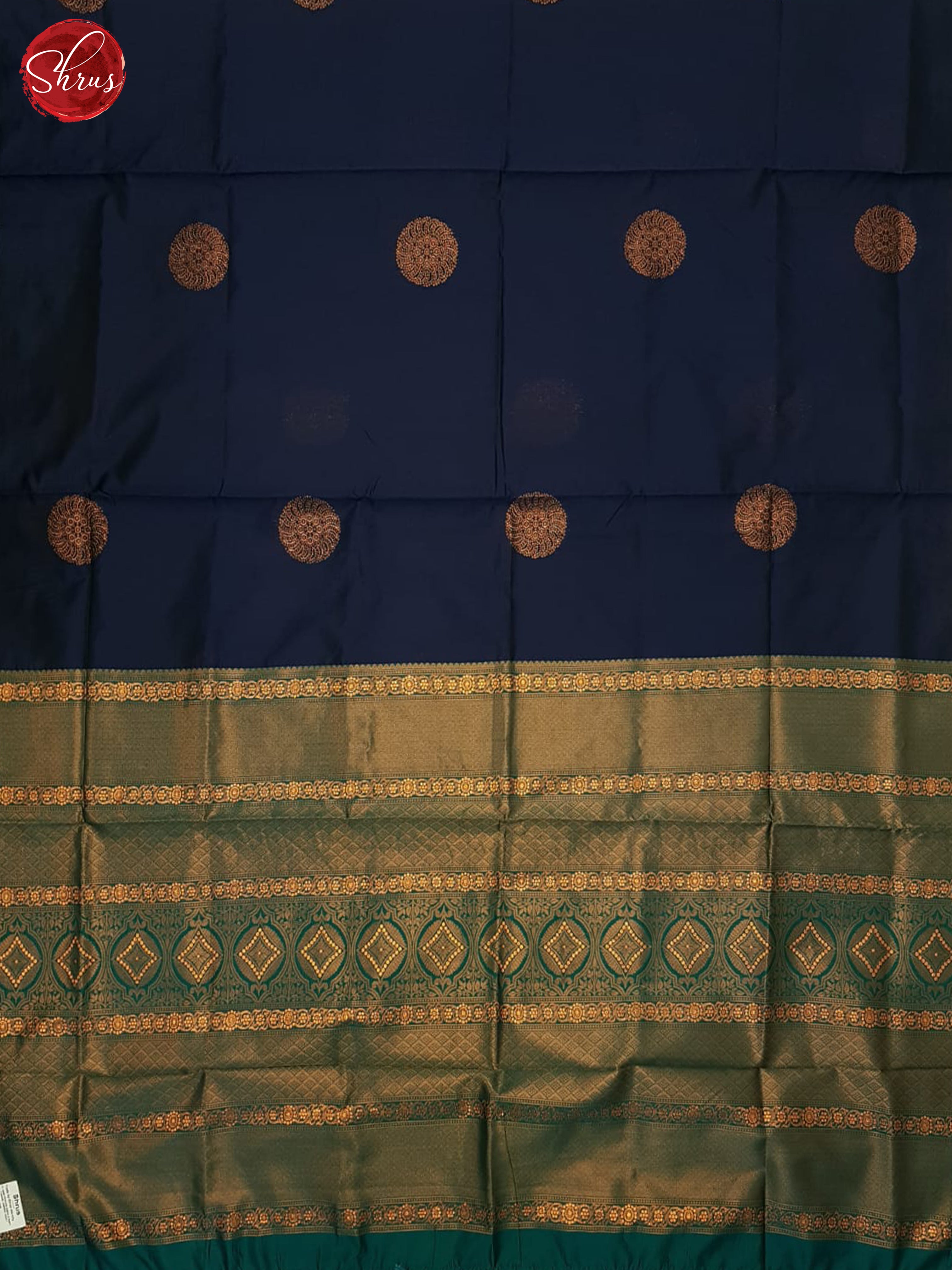 Blue & green - Semi Softsilk Saree - Shop on ShrusEternity.com
