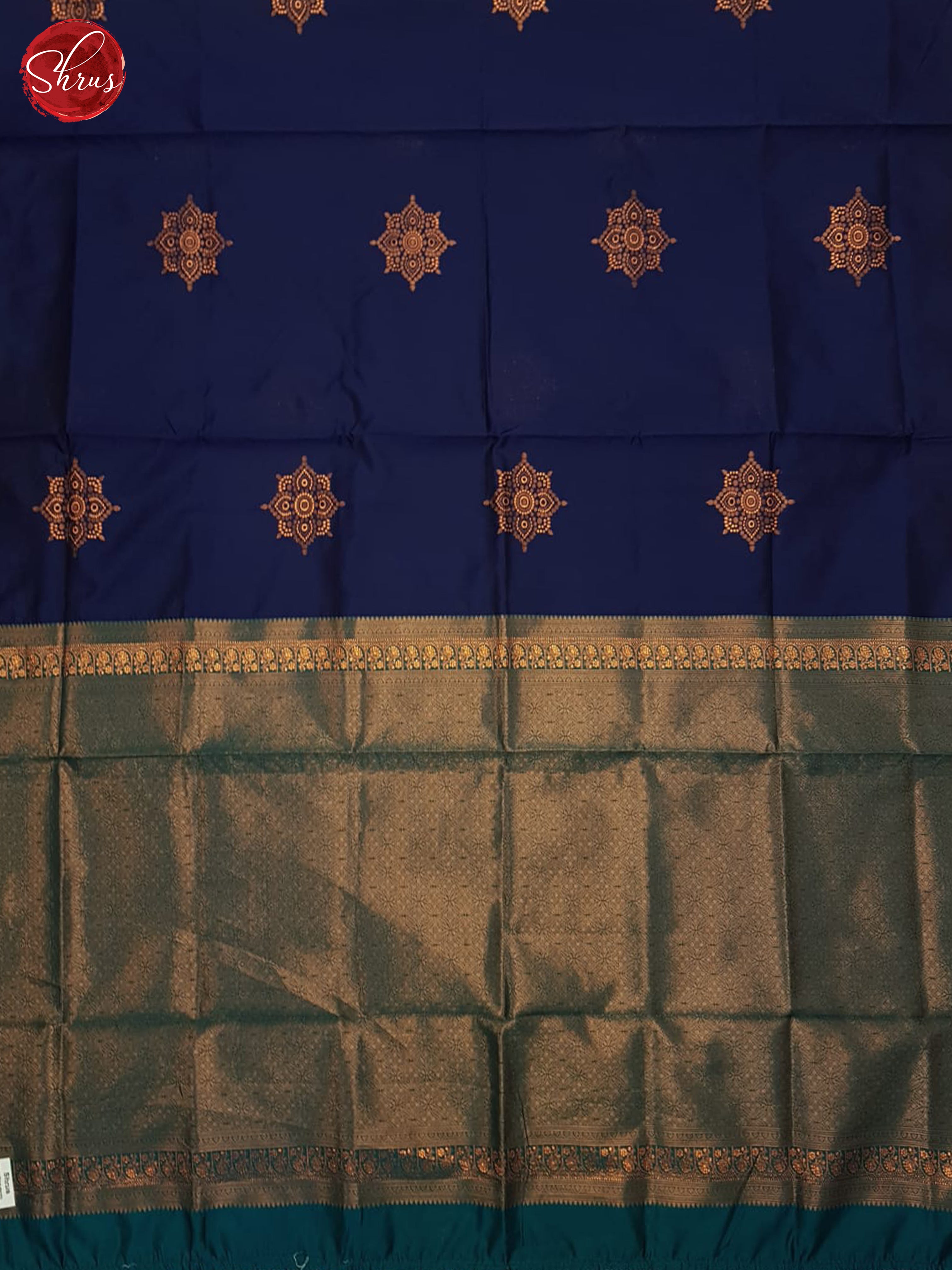 Blue & Green- Semi Softsilk Saree - Shop on ShrusEternity.com