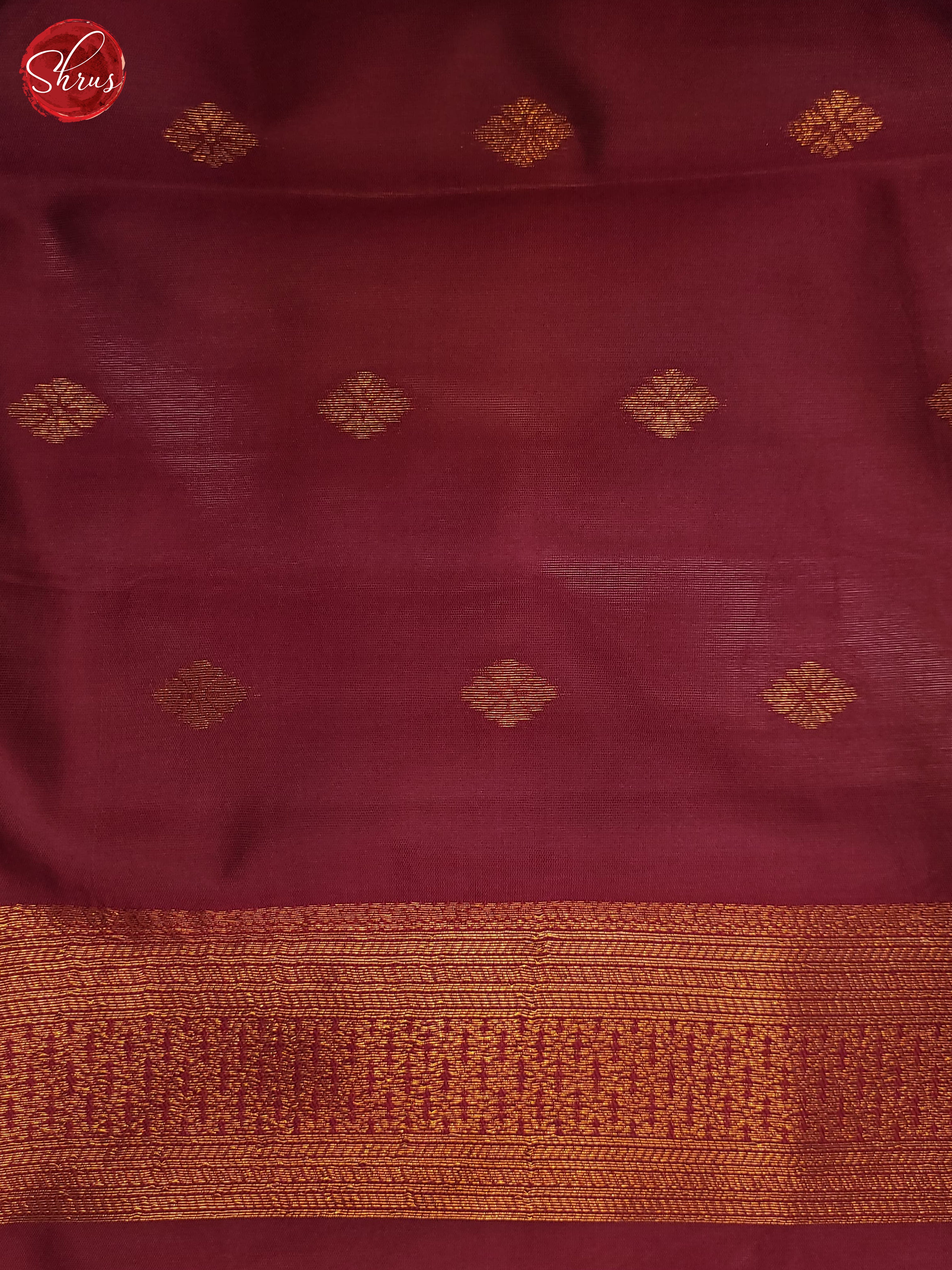 Bottle Green & Maroon- Semi Softsilk Saree - Shop on ShrusEternity.com