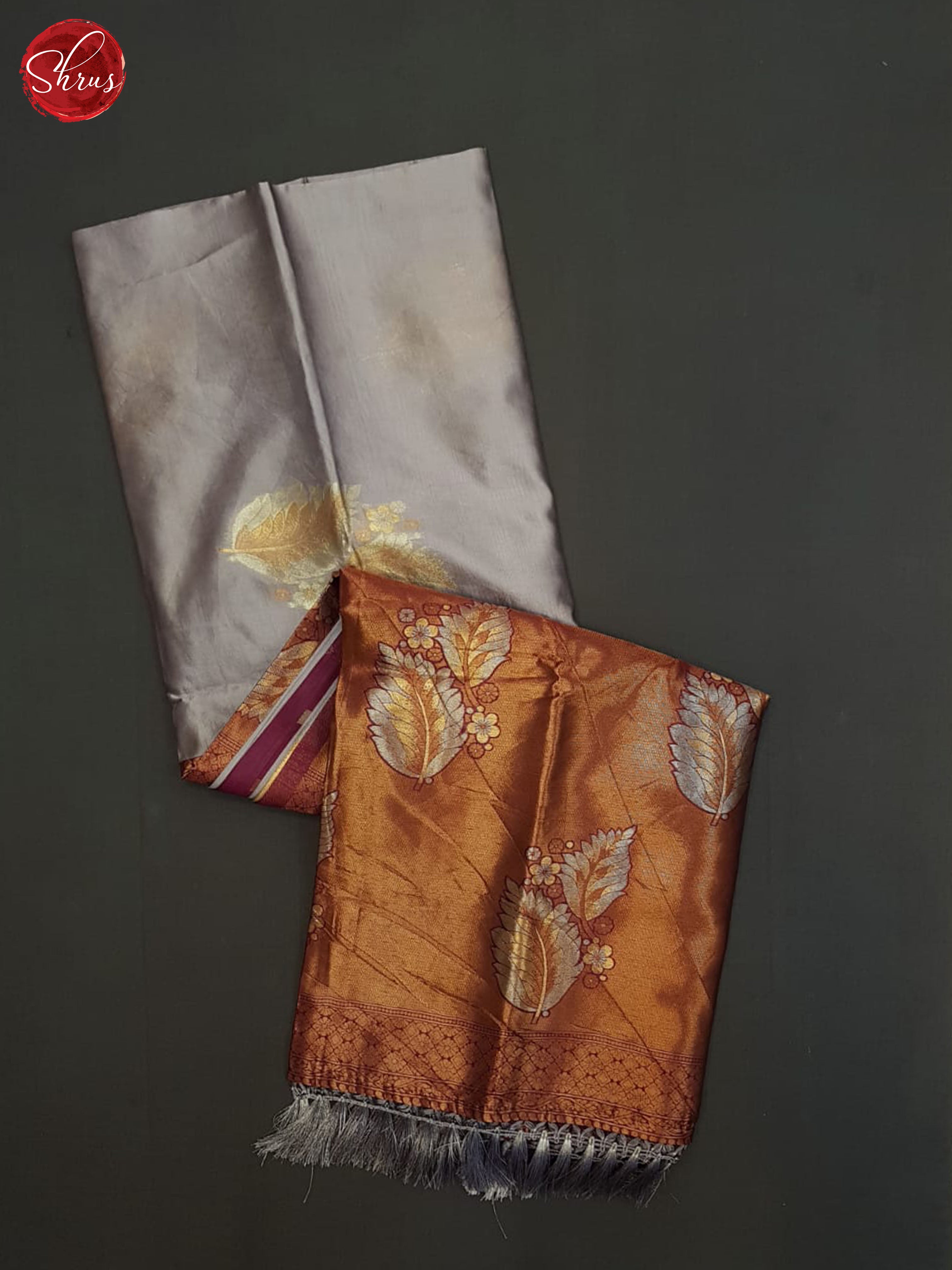 Mild Lavender And Wine-Semi soft Silk Saree - Shop on ShrusEternity.com