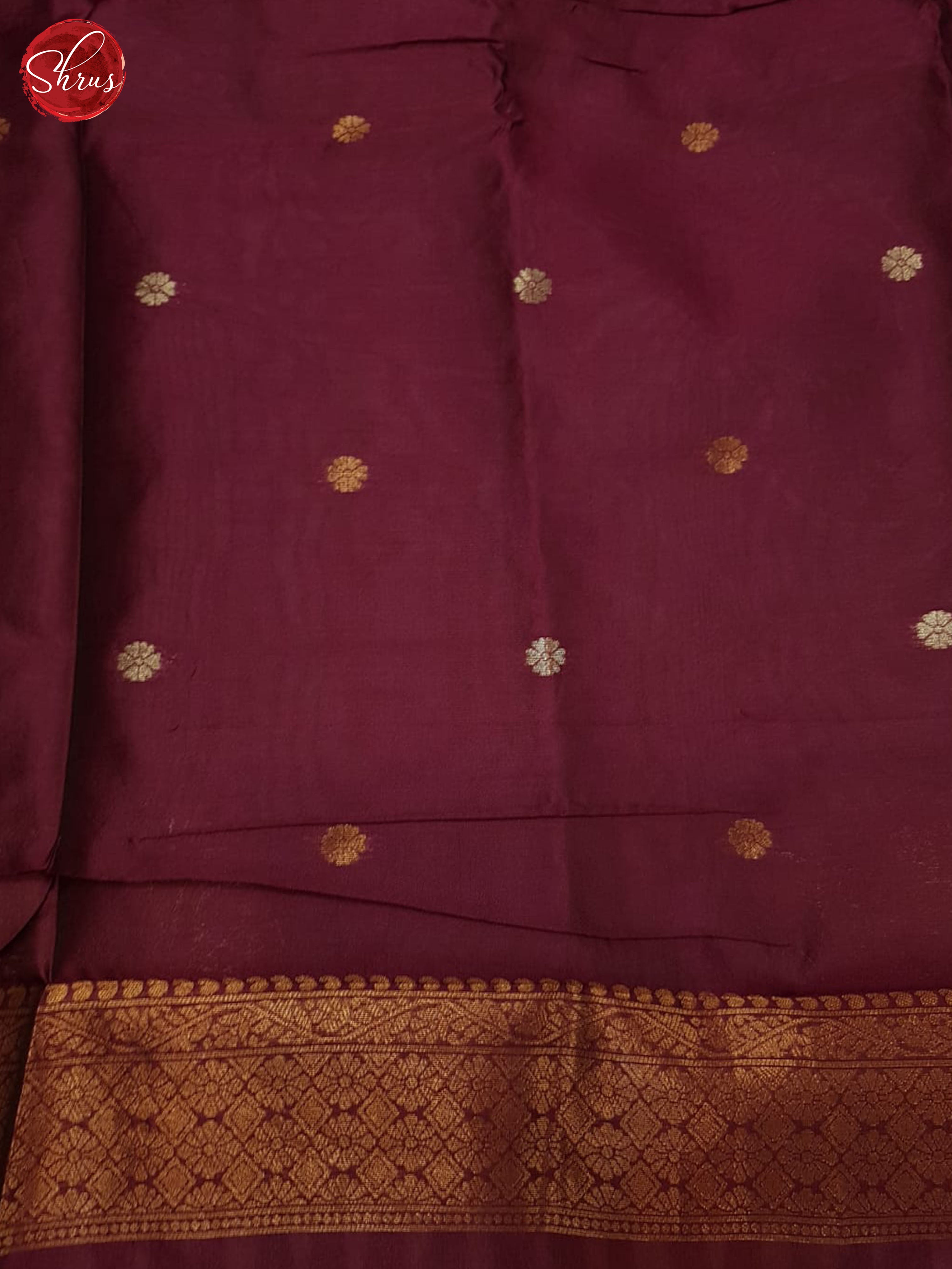 Mild Lavender And Wine-Semi soft Silk Saree - Shop on ShrusEternity.com