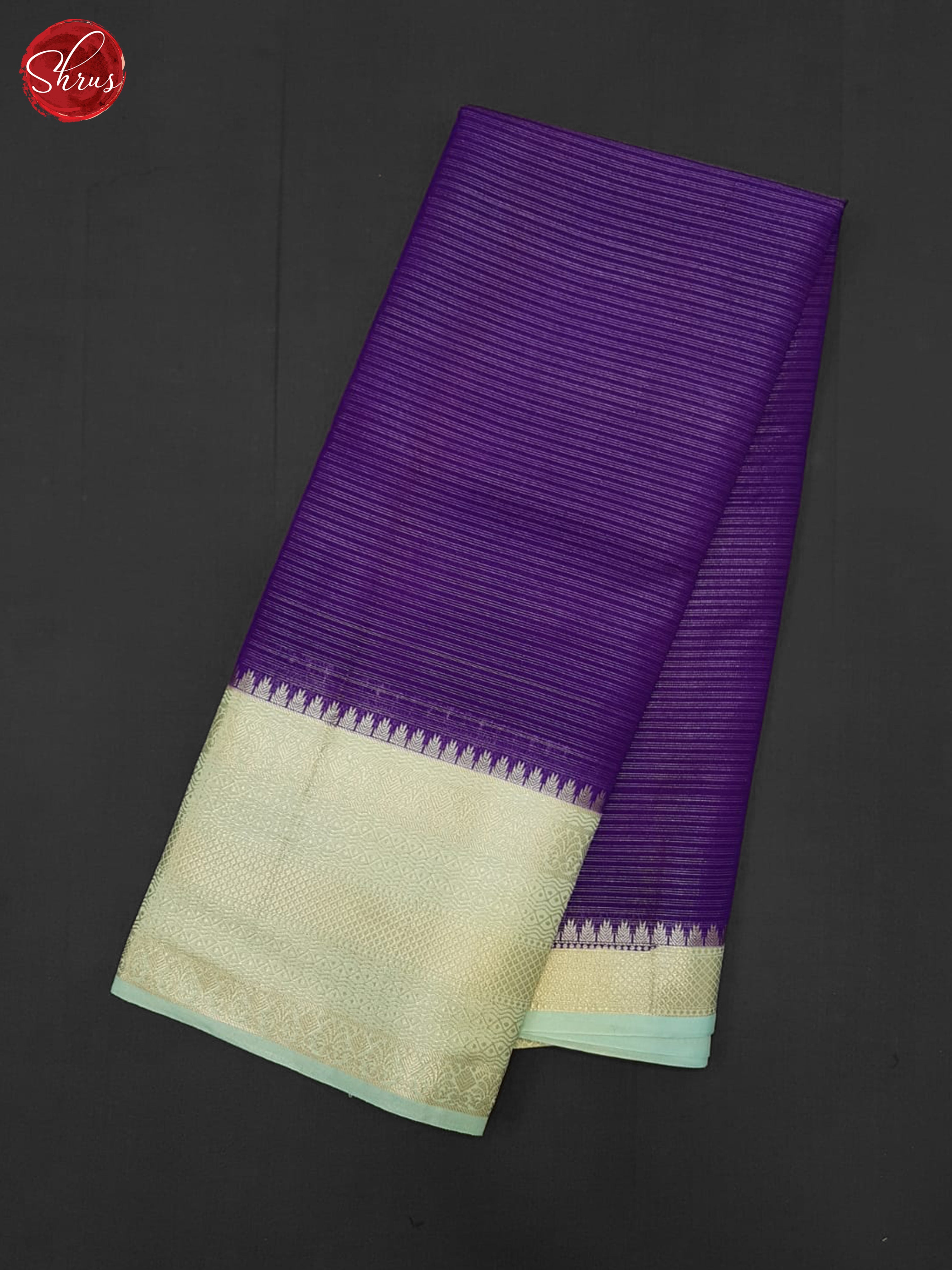vadamalli and ice blue - Semi Dupion Silk Saree - Shop on ShrusEternity.com