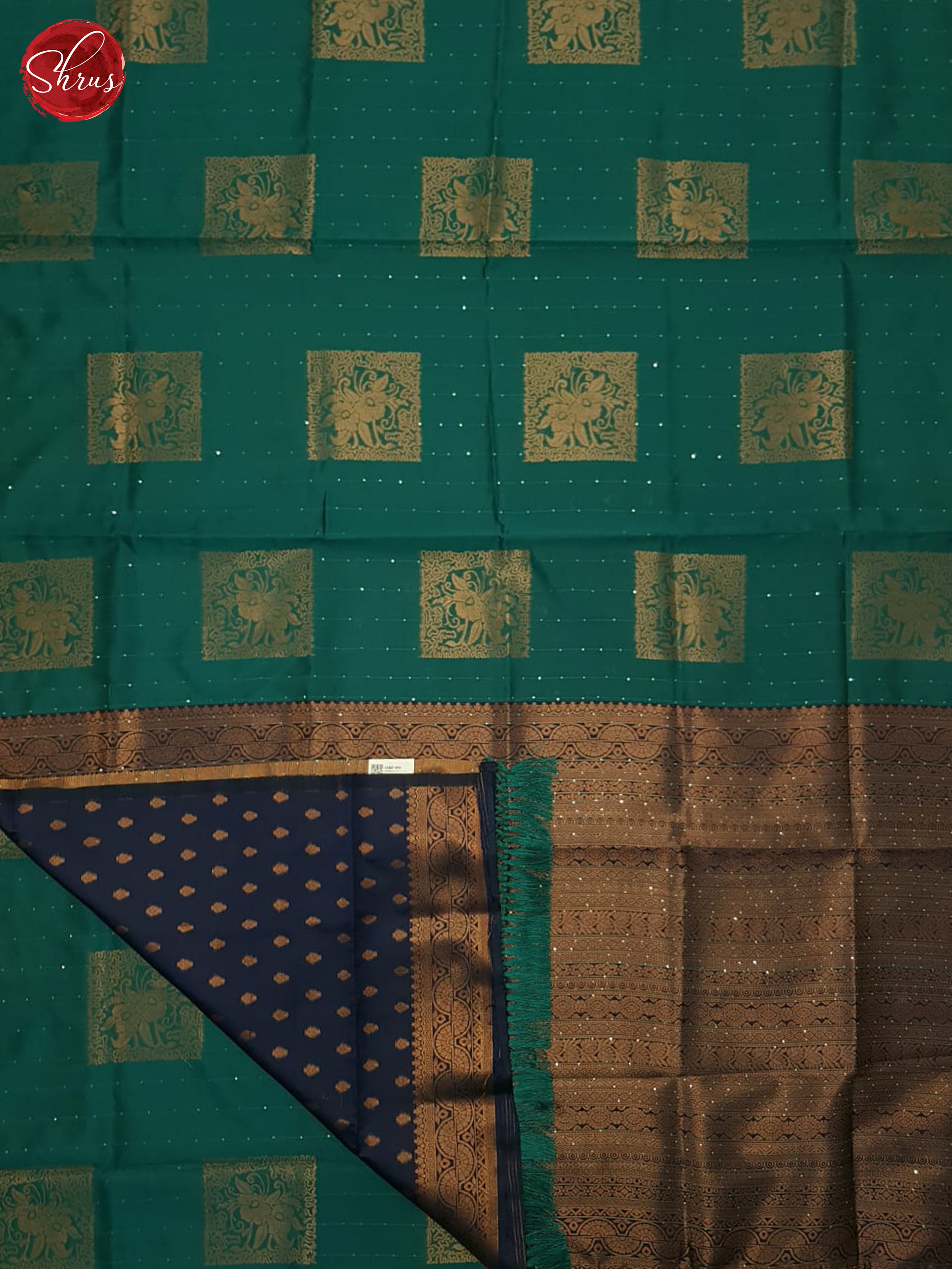 Green and Blue- Semi Soft Silk Saree - Shop on ShrusEternity.com