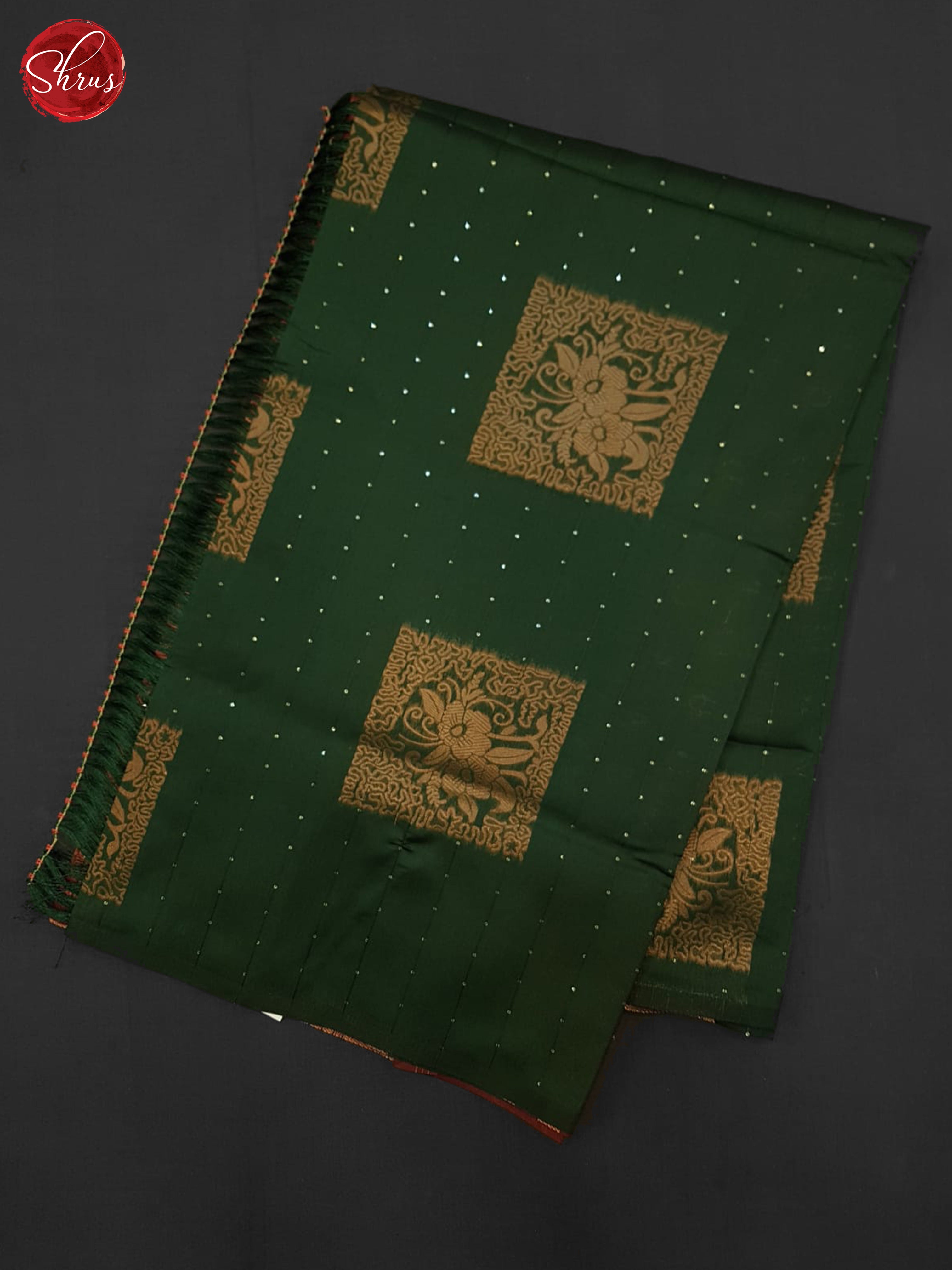 Green & Arakku Maroon - Semi Softsilk Saree - Shop on ShrusEternity.com