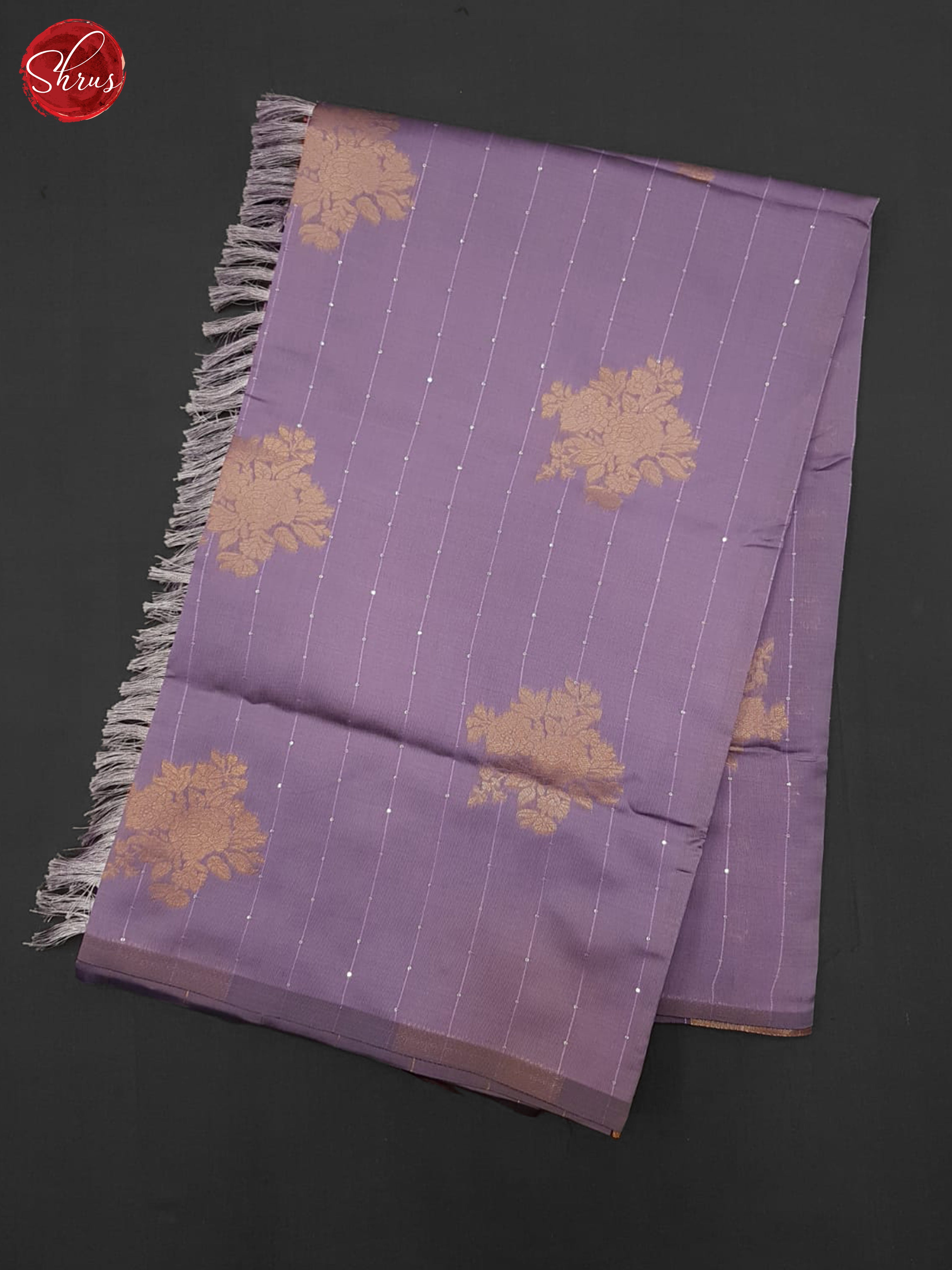 Lavender & Maroon- Semi Softsilk Saree - Shop on ShrusEternity.com