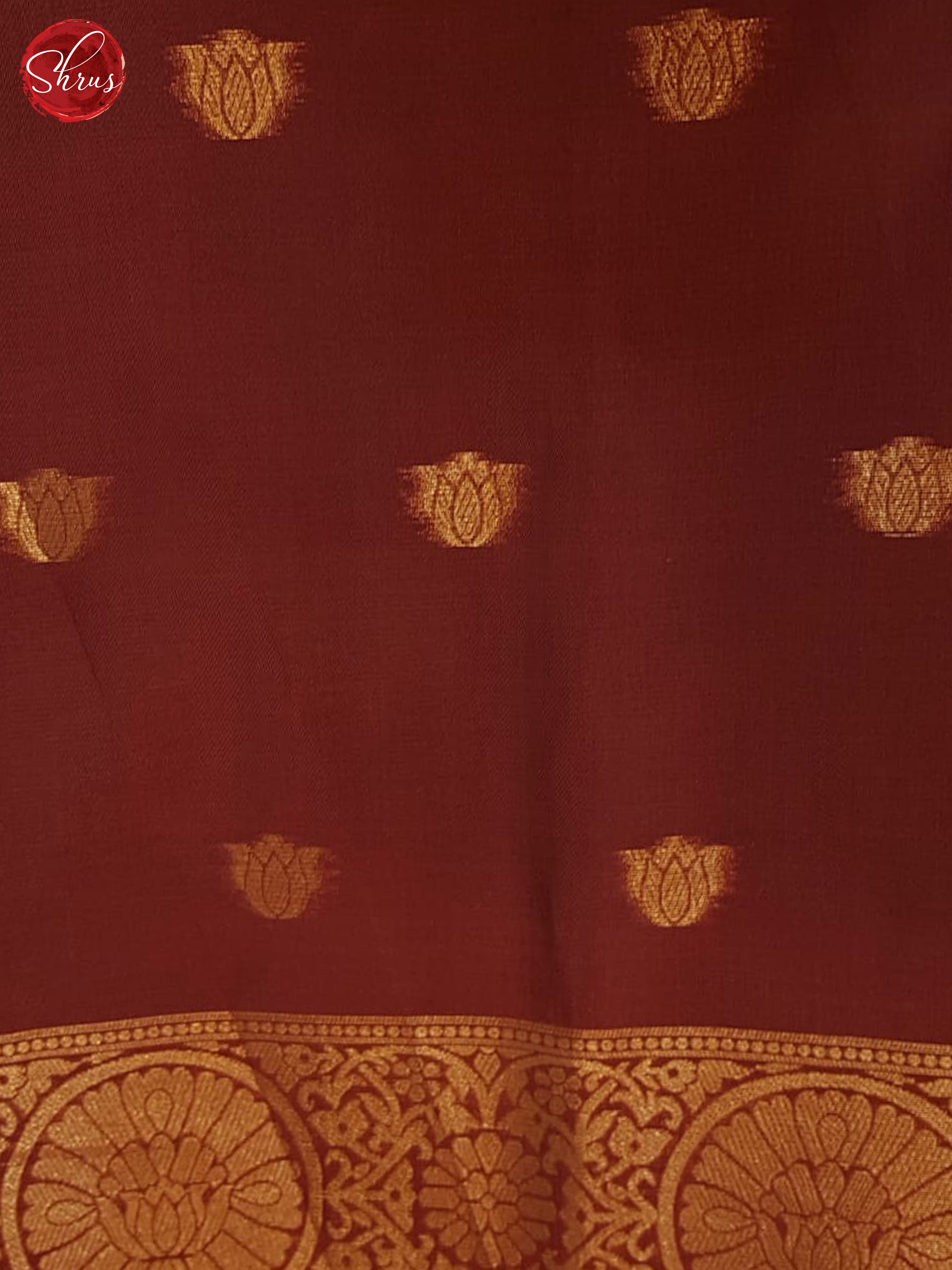 Green & Arakku Maroon - Semi Softsilk Saree - Shop on ShrusEternity.com
