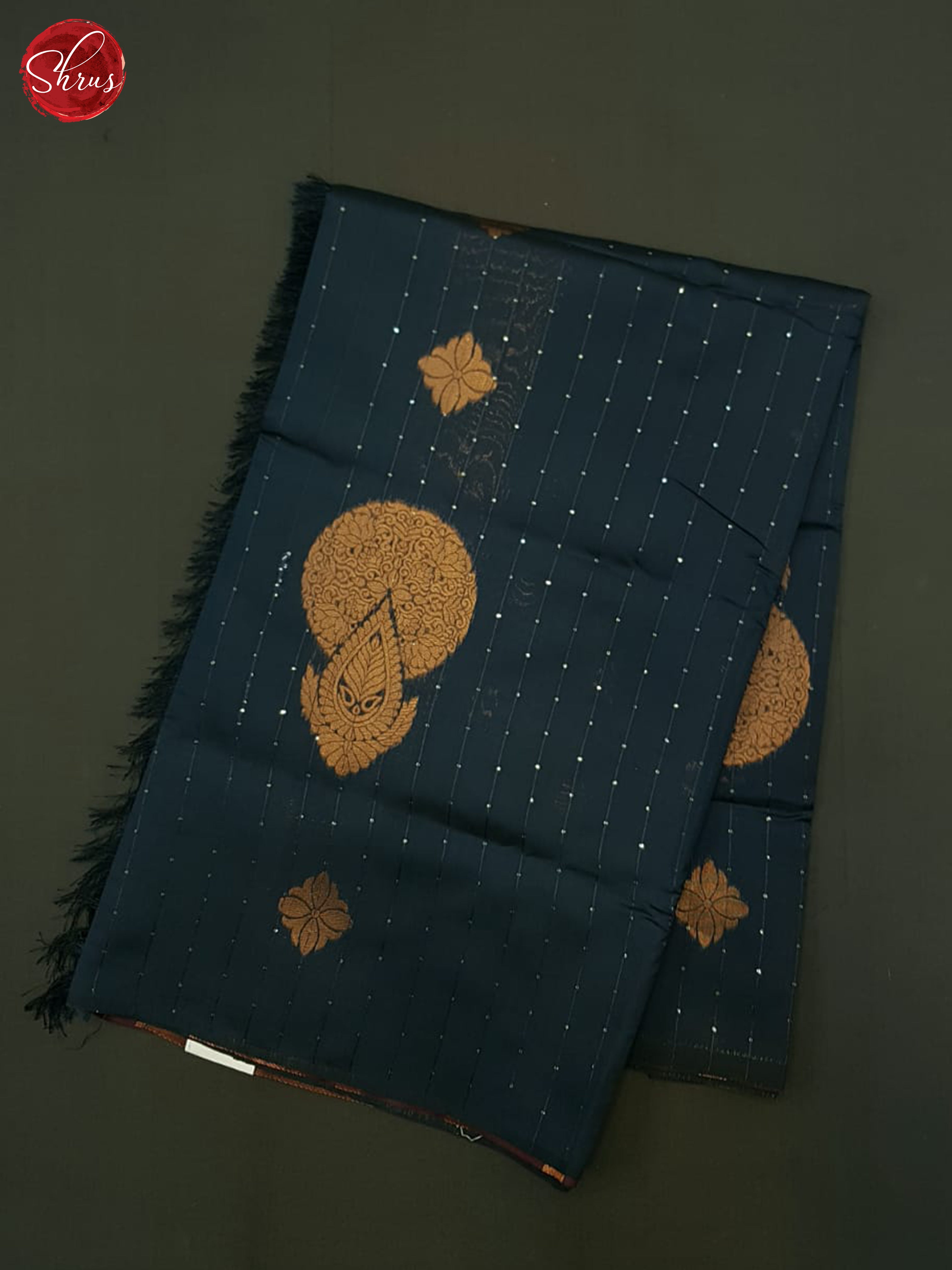 Blue & Purple - Semi Softsilk Saree - Shop on ShrusEternity.com