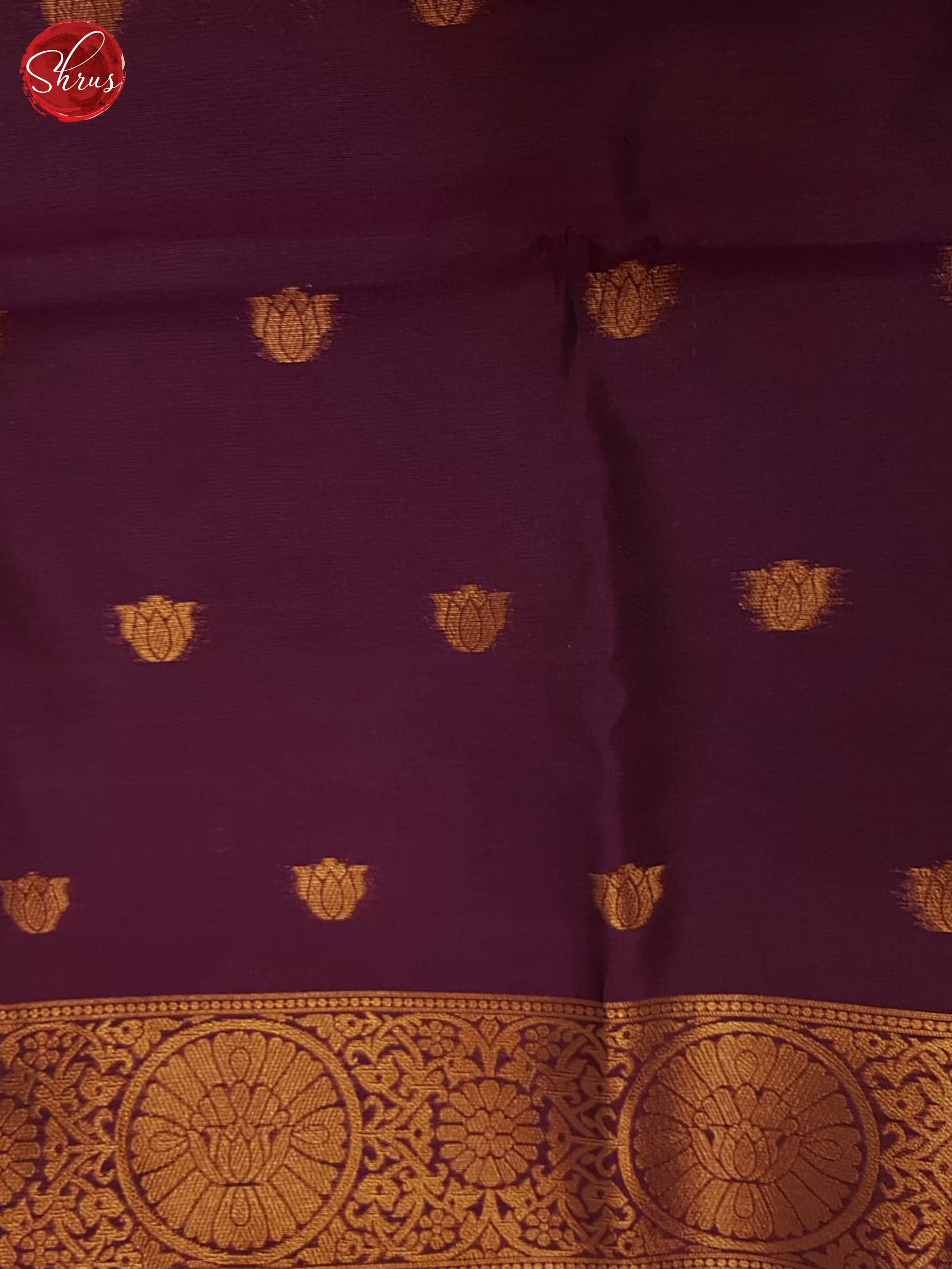 Blue & Purple - Semi Softsilk Saree - Shop on ShrusEternity.com