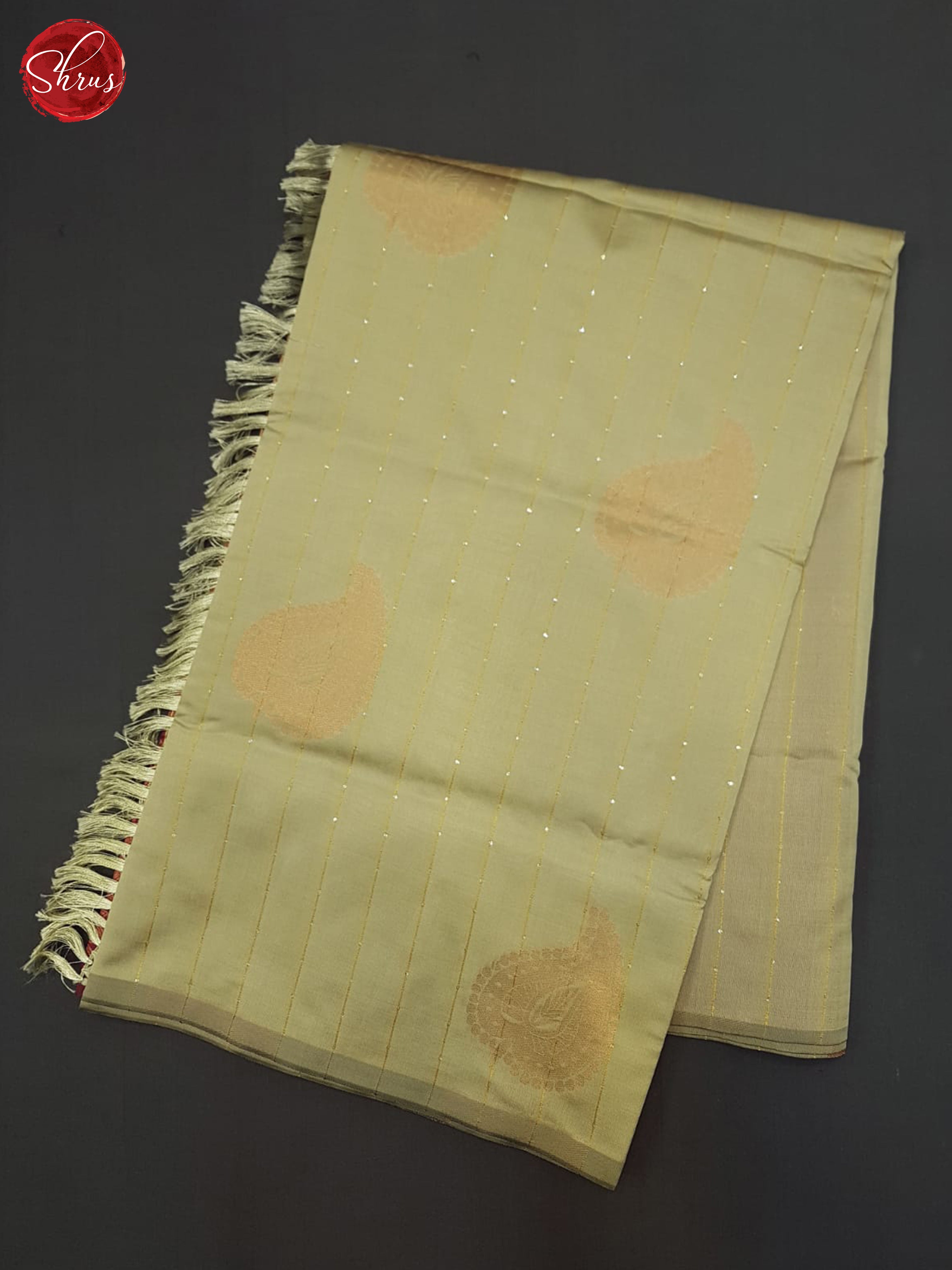 Grey & maroon - Semi Softsilk Saree - Shop on ShrusEternity.com