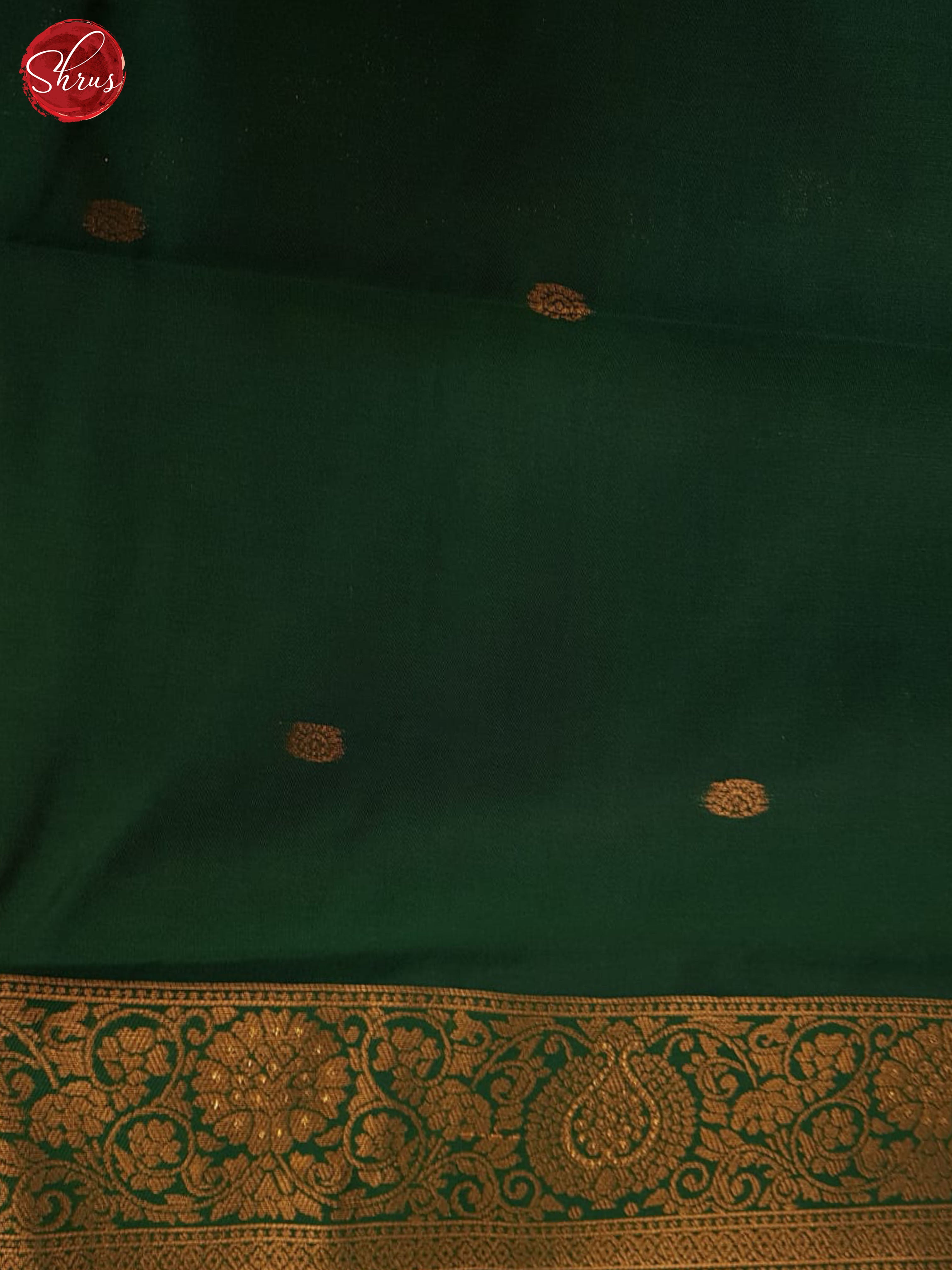 Mustard And Green-Semi Kanchipuram saree - Shop on ShrusEternity.com