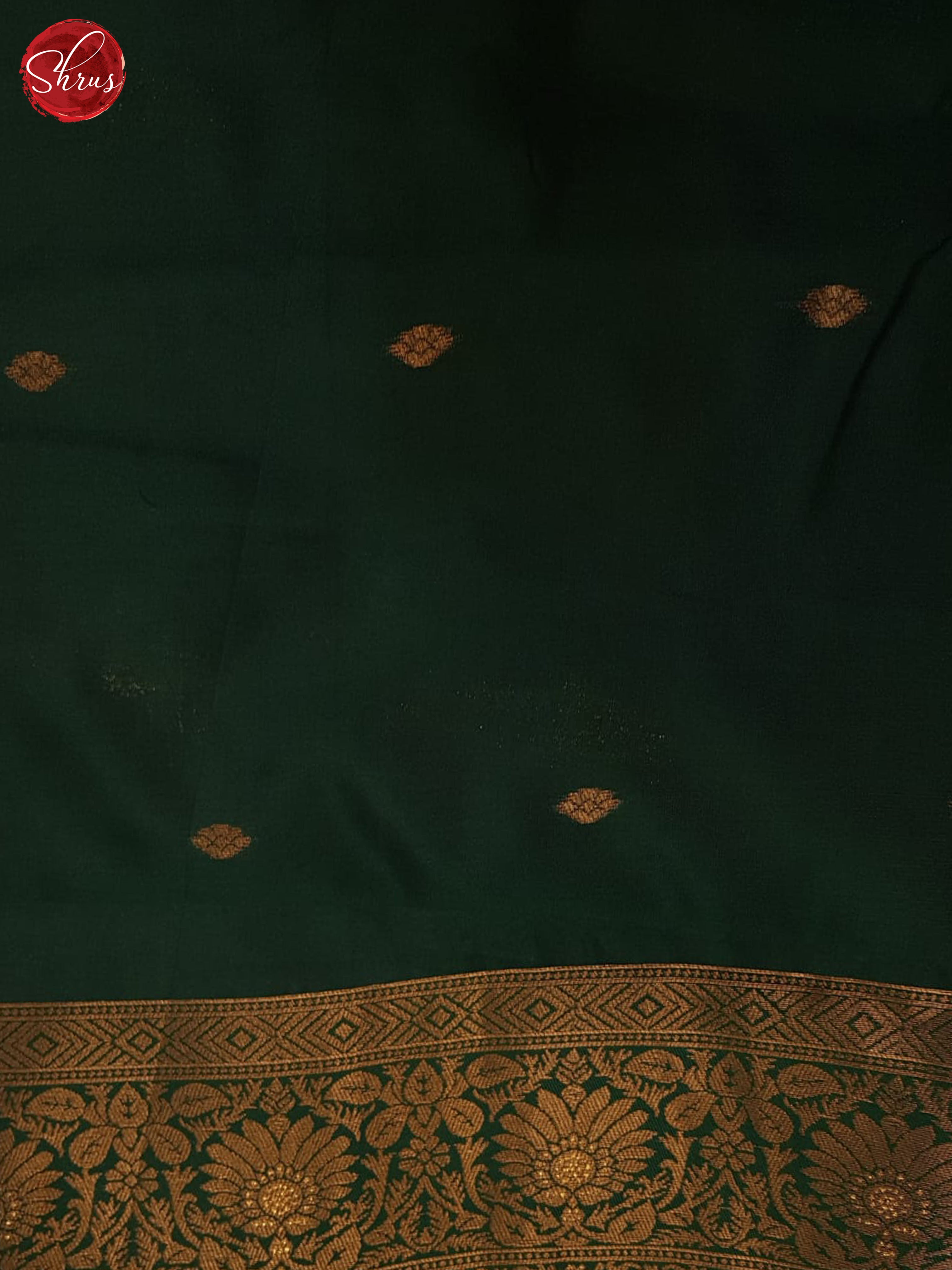 Purple & Green -Semi Kanchipuram Saree - Shop on ShrusEternity.com