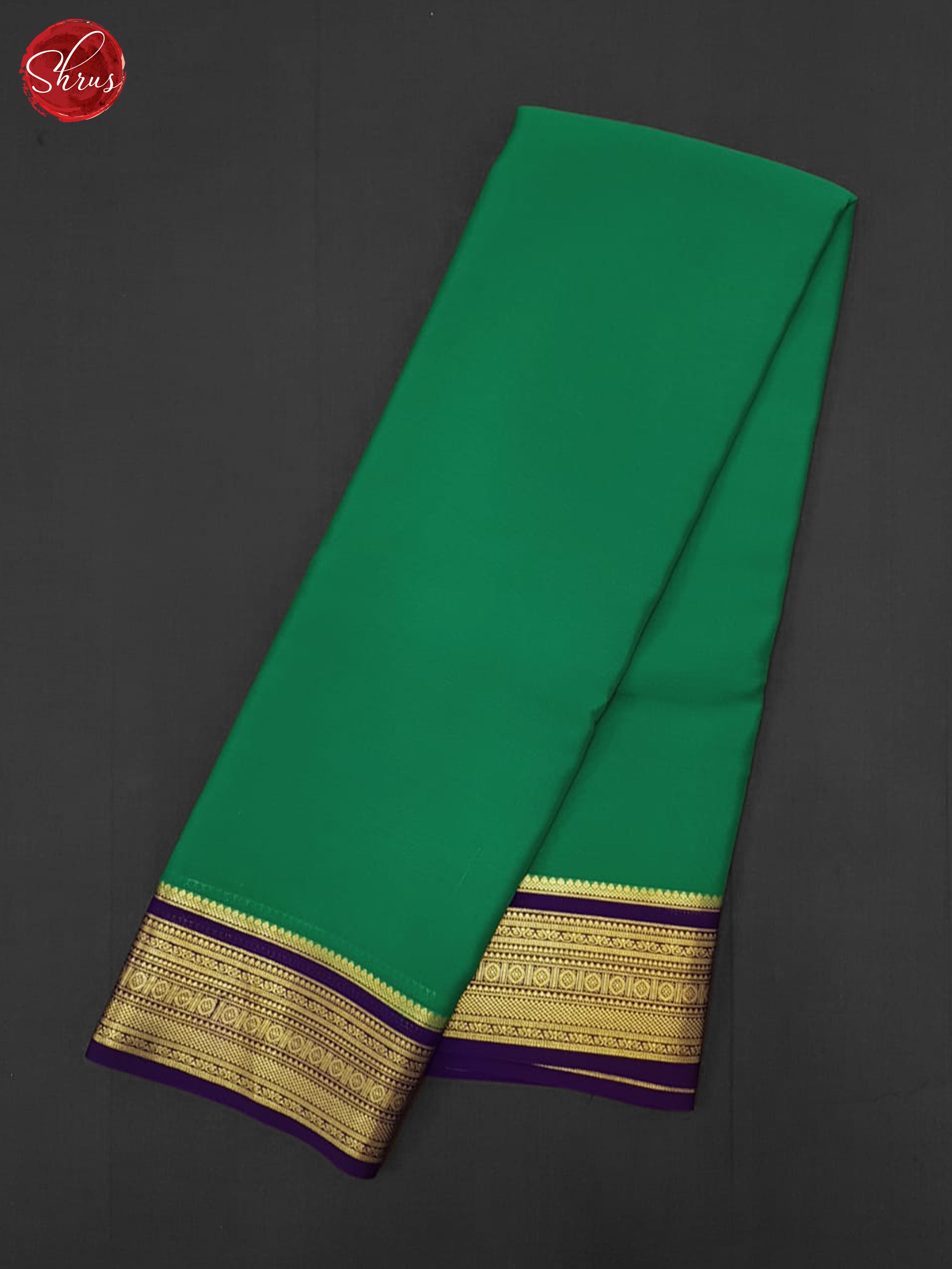 Green & Purple - Mysore Silk Saree - Shop on ShrusEternity.com