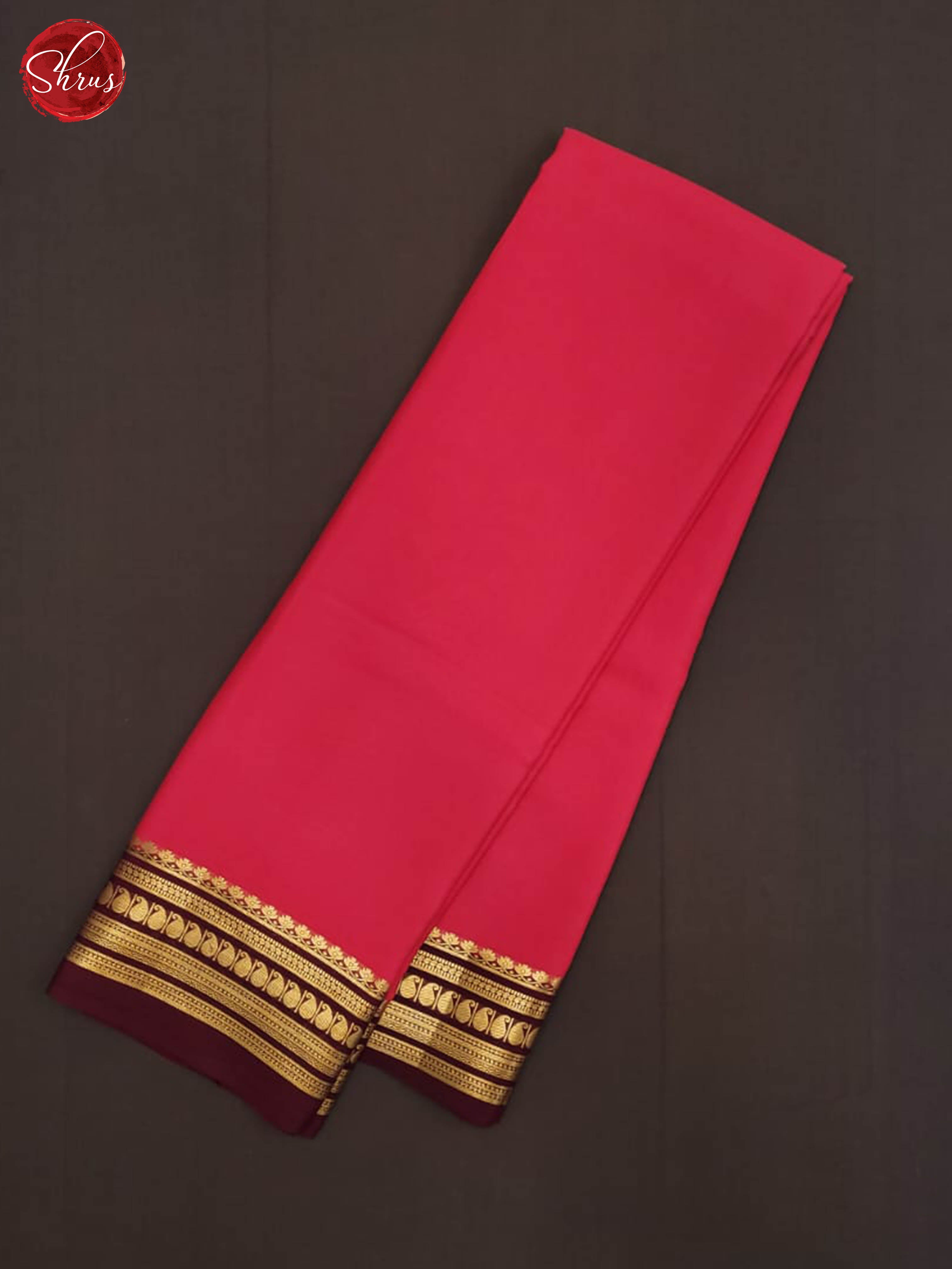 pink and wine- Mysore Silk Saree - Shop on ShrusEternity.com